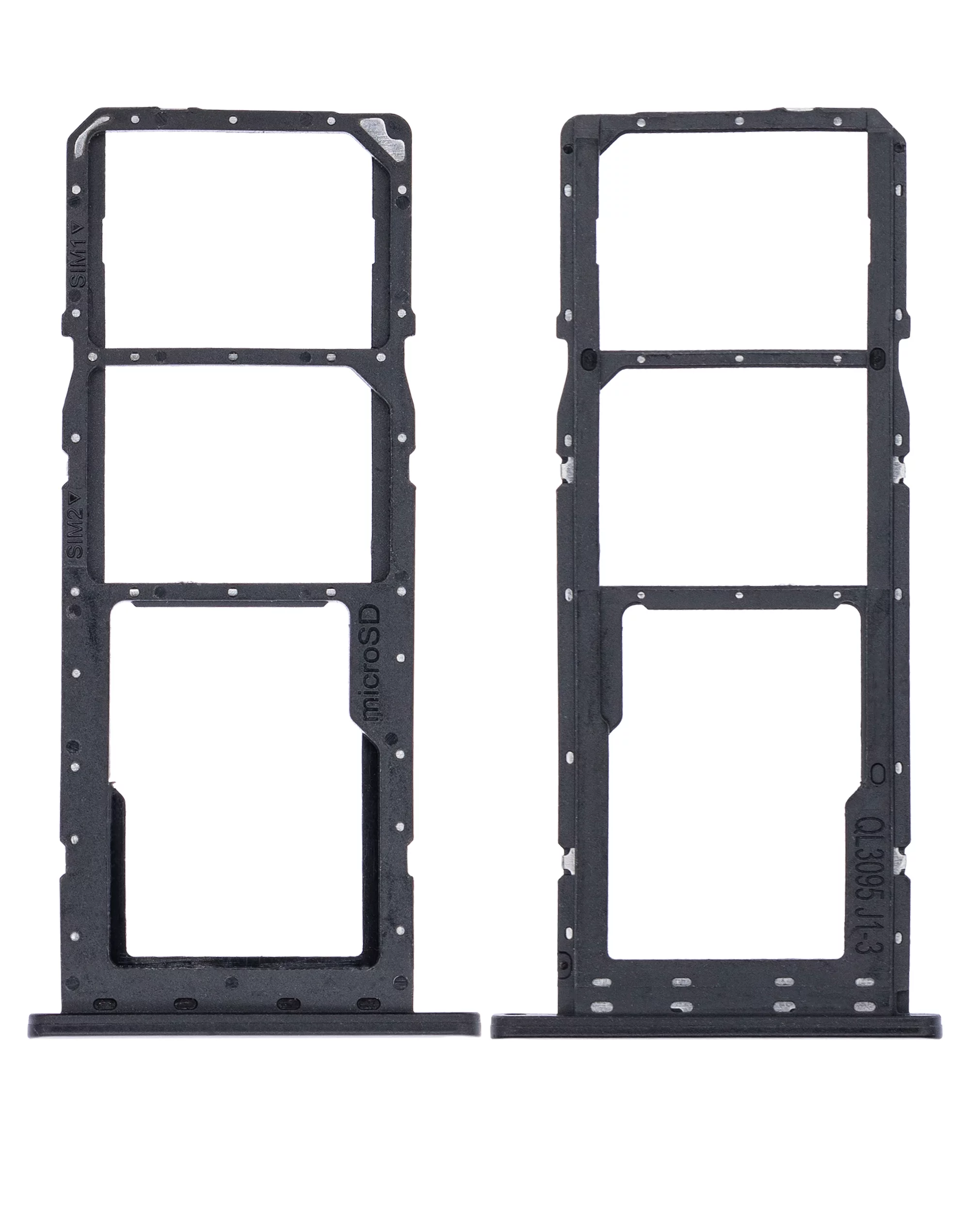 Replacement Dual Sim Card Tray Compatible For Samsung Galaxy A02S (A025 / 2020) / A03 (A035 / 2021) (Black)