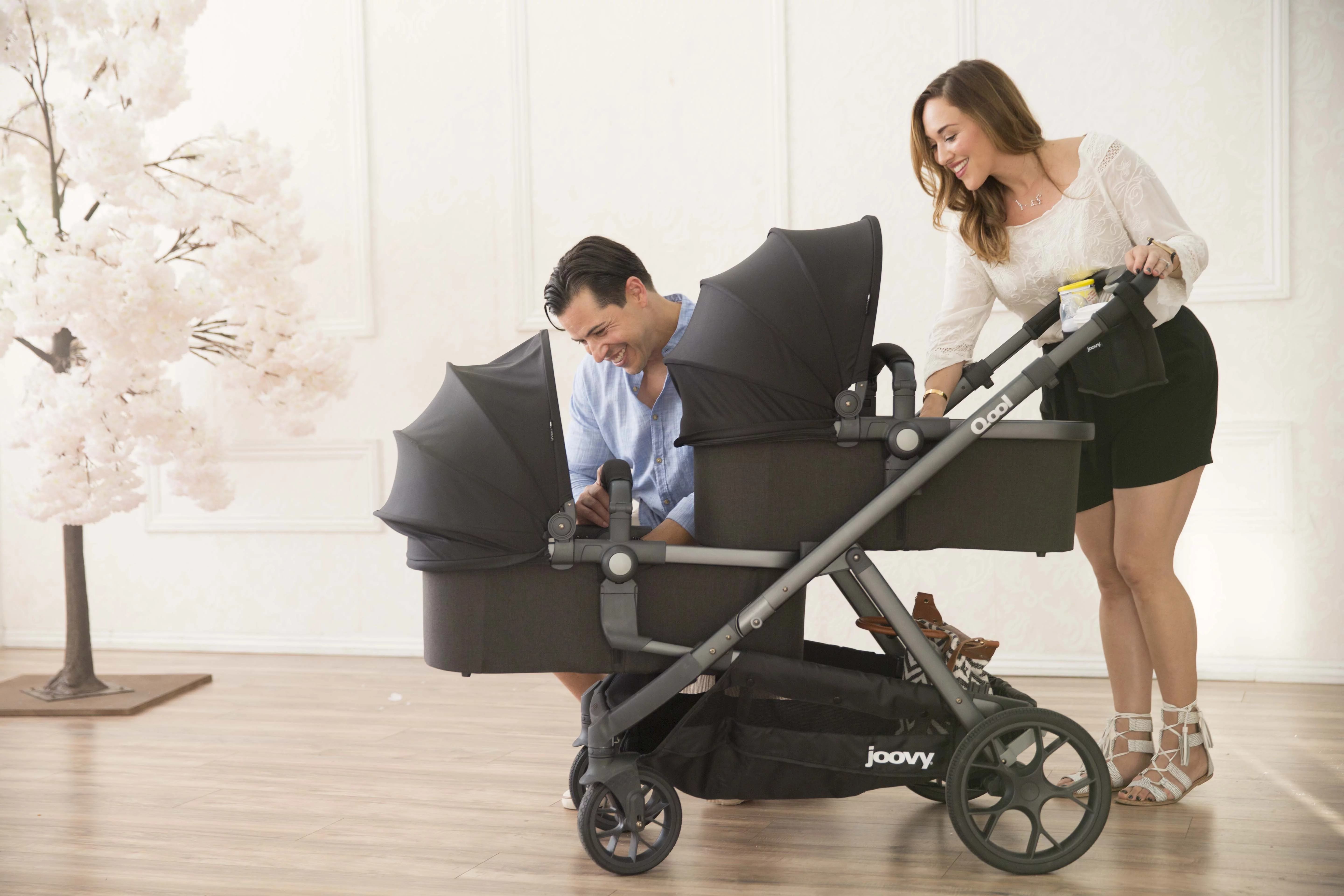 joovy Qool Front Adapters - Black