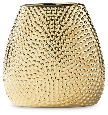 Signature Design by Ashley Contemporary Efim Vase  Gold Finish