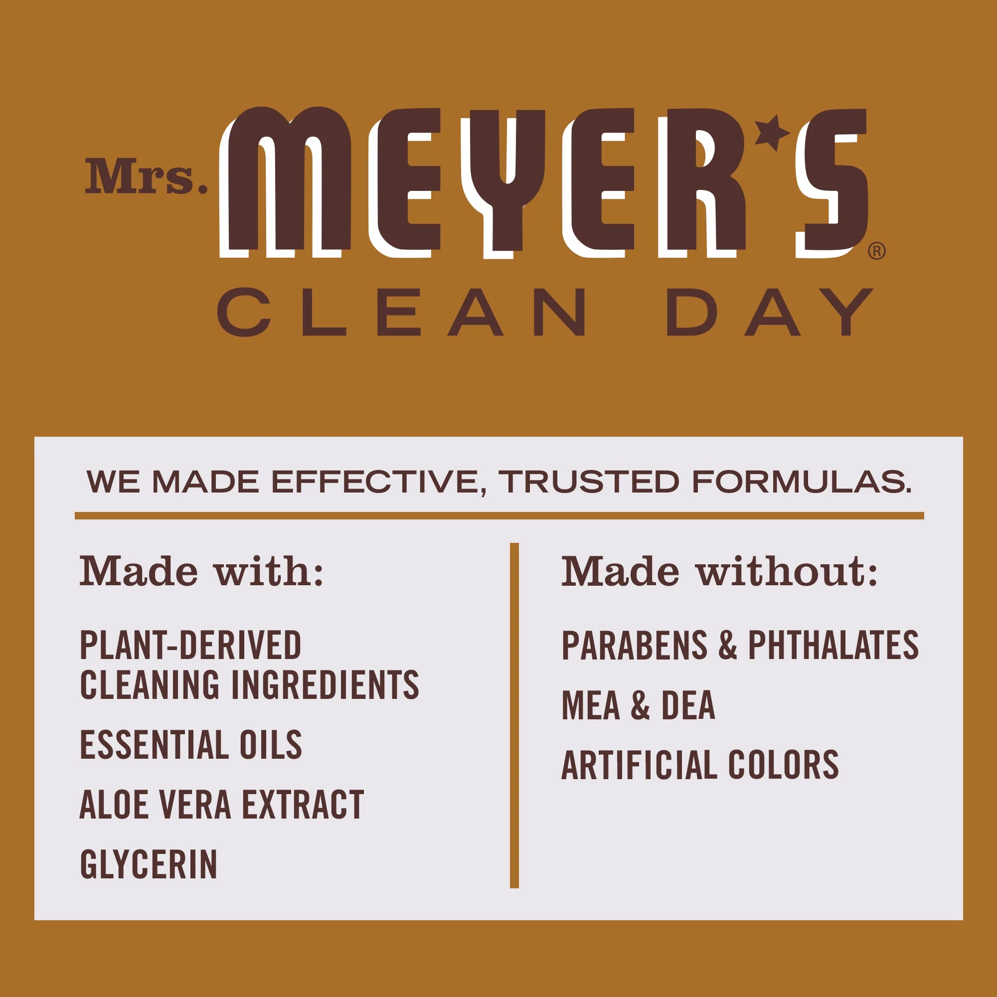 Mrs. Meyer's Clean Day Liquid Dish Soap, Acorn Spice Scent, 16 Ounce Bottle