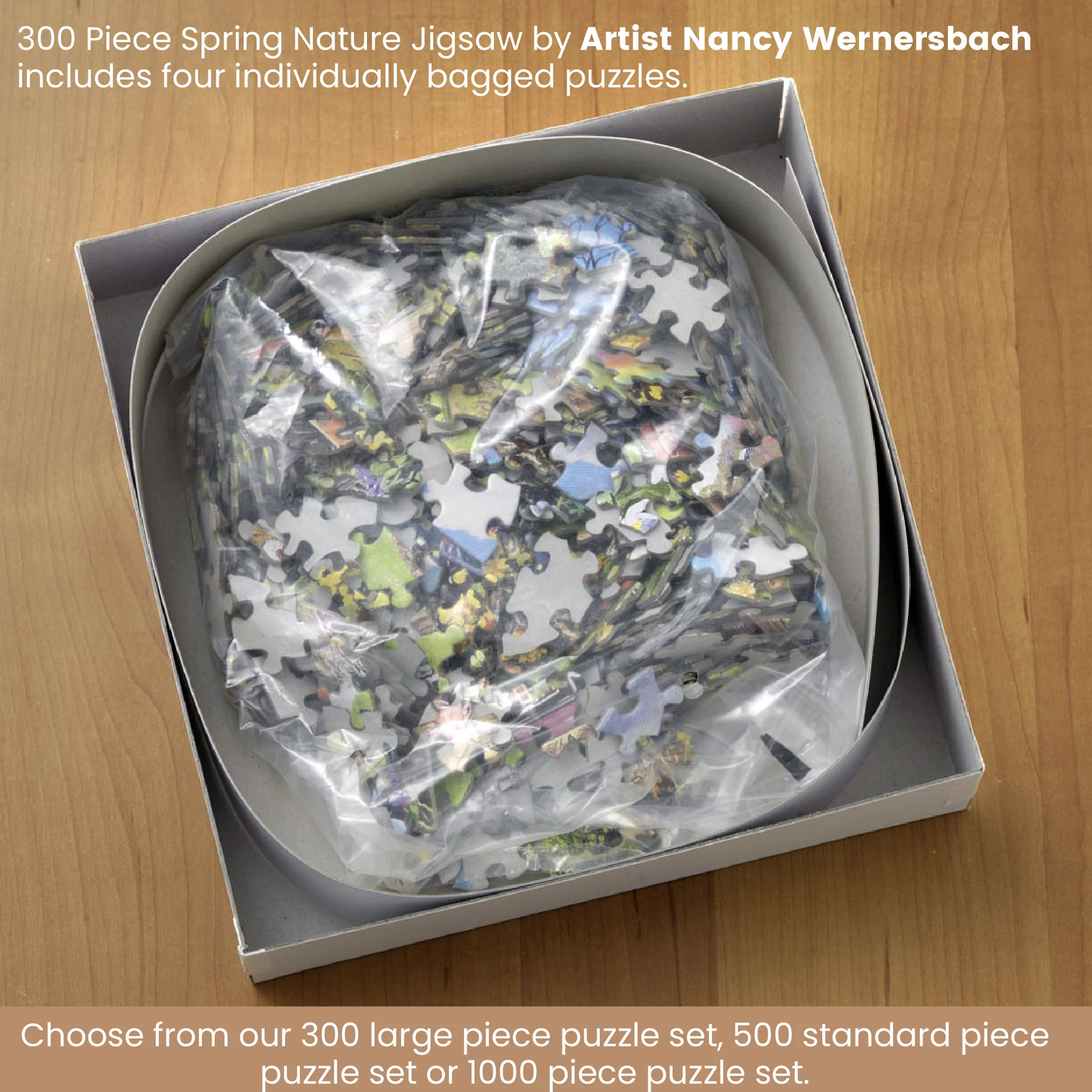 Bits and Pieces - Value Set of Two (2) 300 Piece Jigsaw Puzzles for Adults - Each Puzzle Measures 18