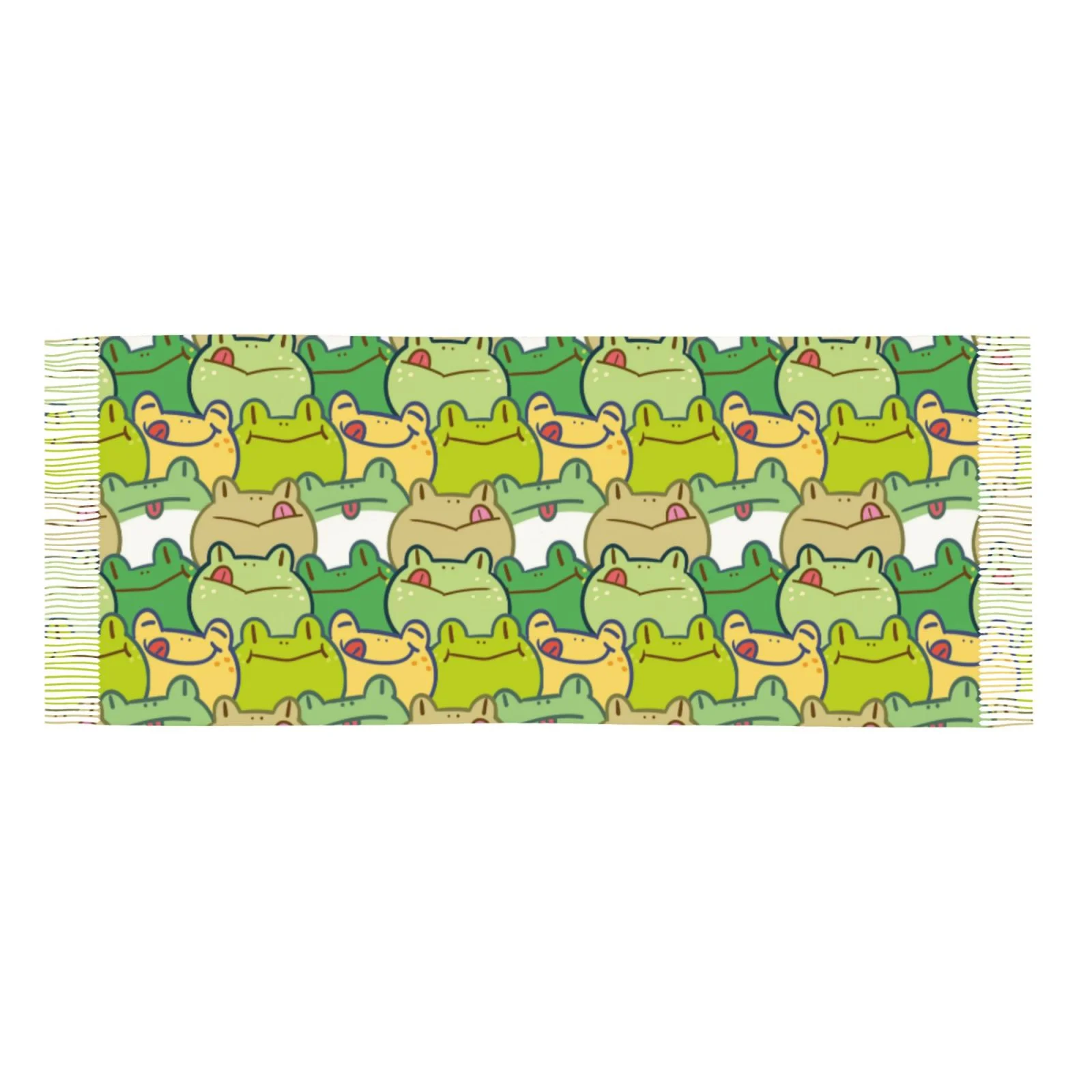Ocsxa Scarf Shawl Wraps For Women Soft Cashmere Scarf Cartoon Frog Printed Large Blanket Scarf