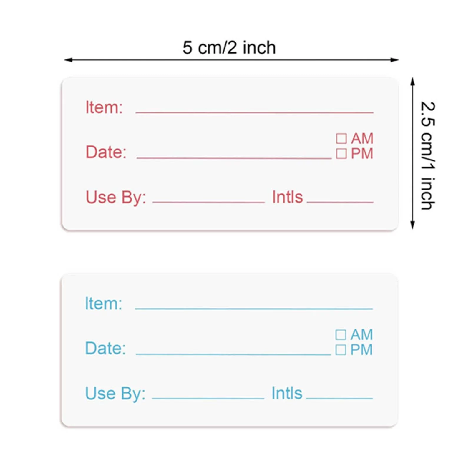500x Food Freezer Labels Leaves No Residue Dissolvable Removable Date Labels