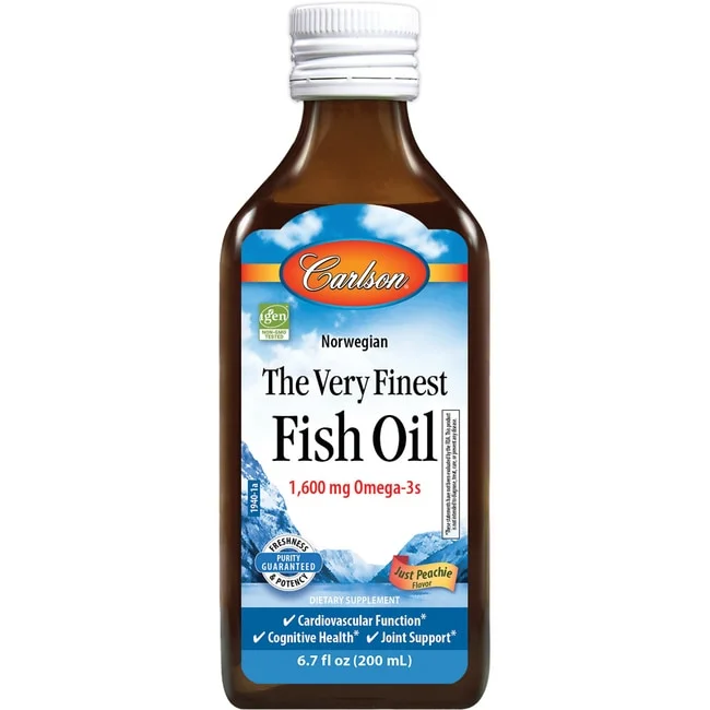 Carlson Norwegian The Very Finest Fish Oil - Just Peachie 1,600 mg 6.7 fl oz Liq