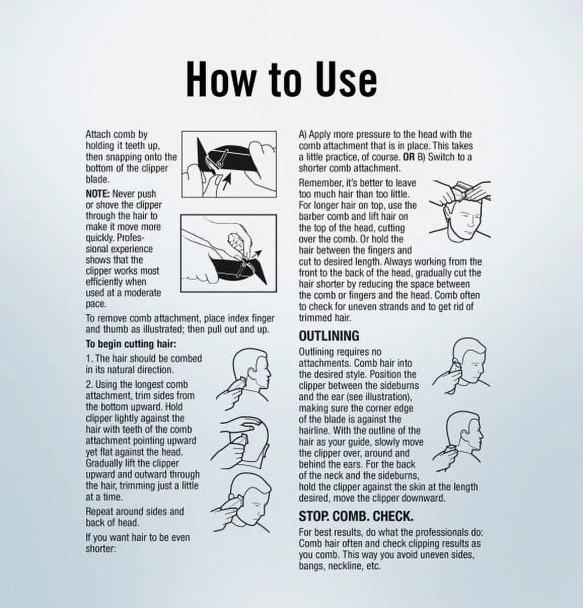 ConairMAN Number Cut, Cord/Cordless Men’s Hair Clippers and Trimmers Set HC355