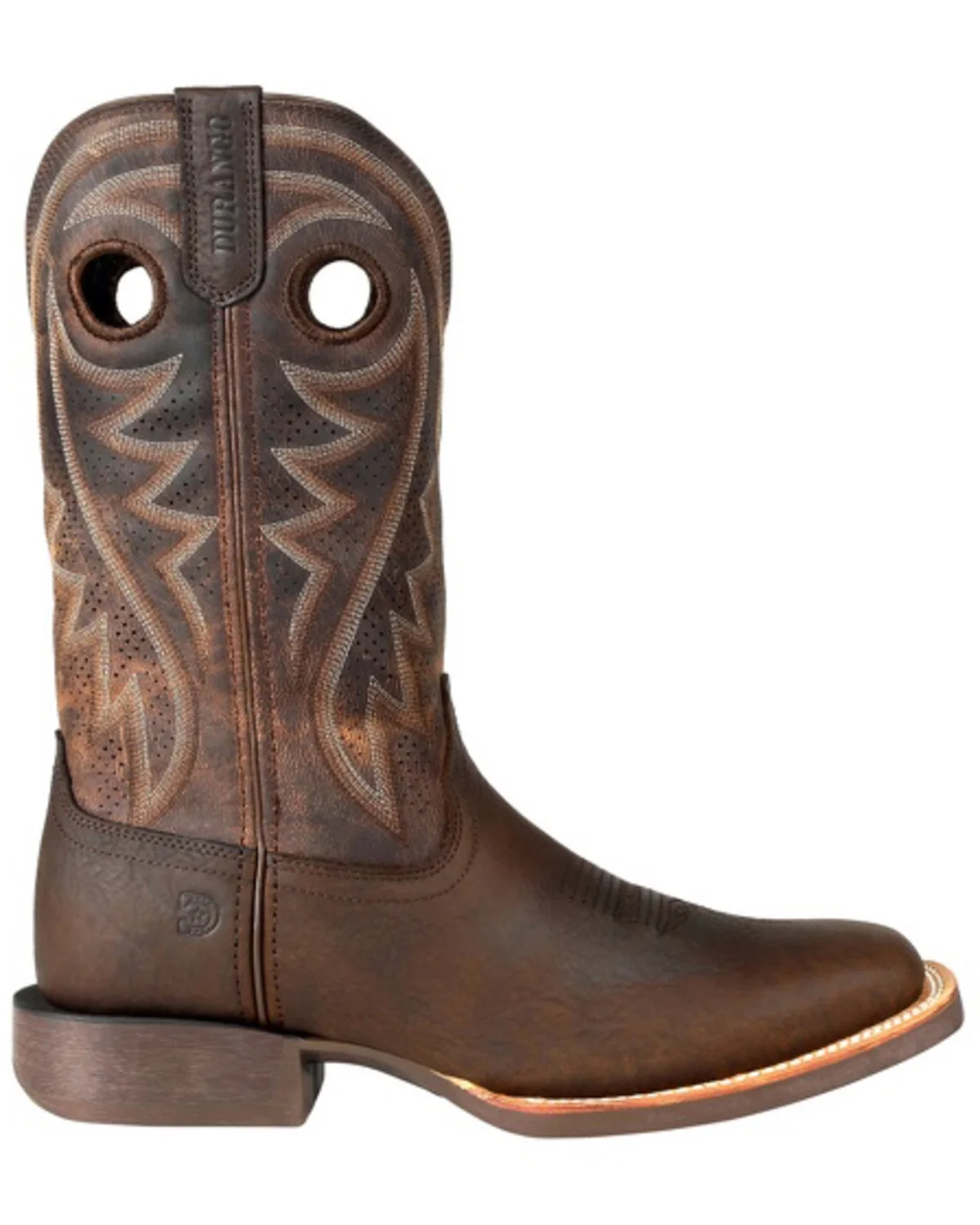 Durango Men's Rebel Pro Ventilated Western Performance Boot Square Toe Brown 9 EE US