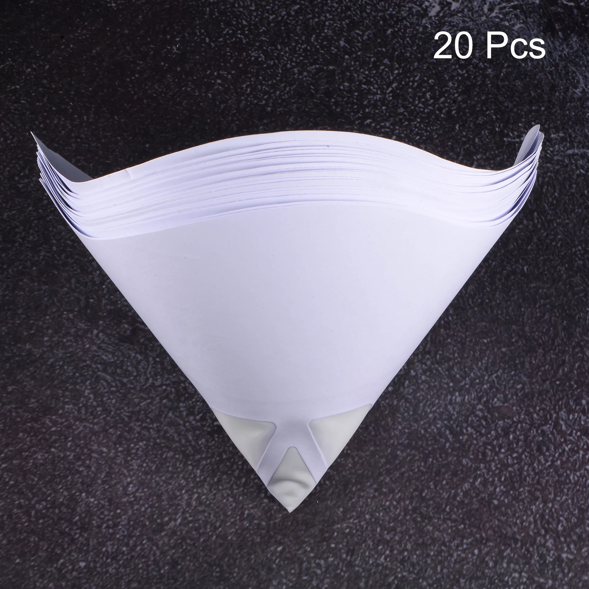 Uxcell 20Pcs 75 Micron 170mmx130mm Cone Paint Screen Funnel Nylon Mesh Paper Paint Strainer