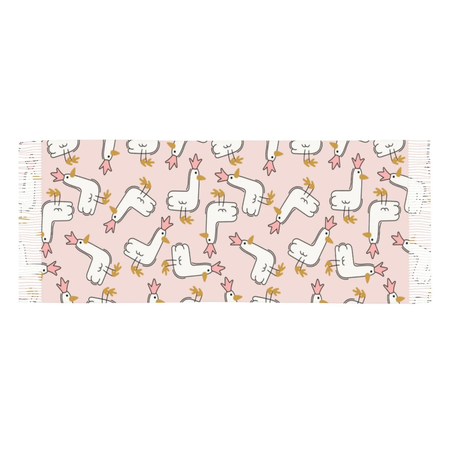 Ocsxa Scarf Shawl Wraps For Women Soft Cashmere Scarf Goose Queen Printed Large Blanket Scarf