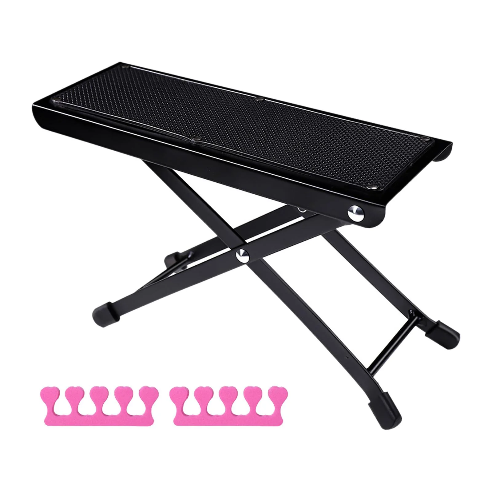 Pedicure Desk Footrest Ergonomic Footrest Foot Stool Non Slip Pad Beauty Pedicure Guitar Foot Stool for Home Manicure Table