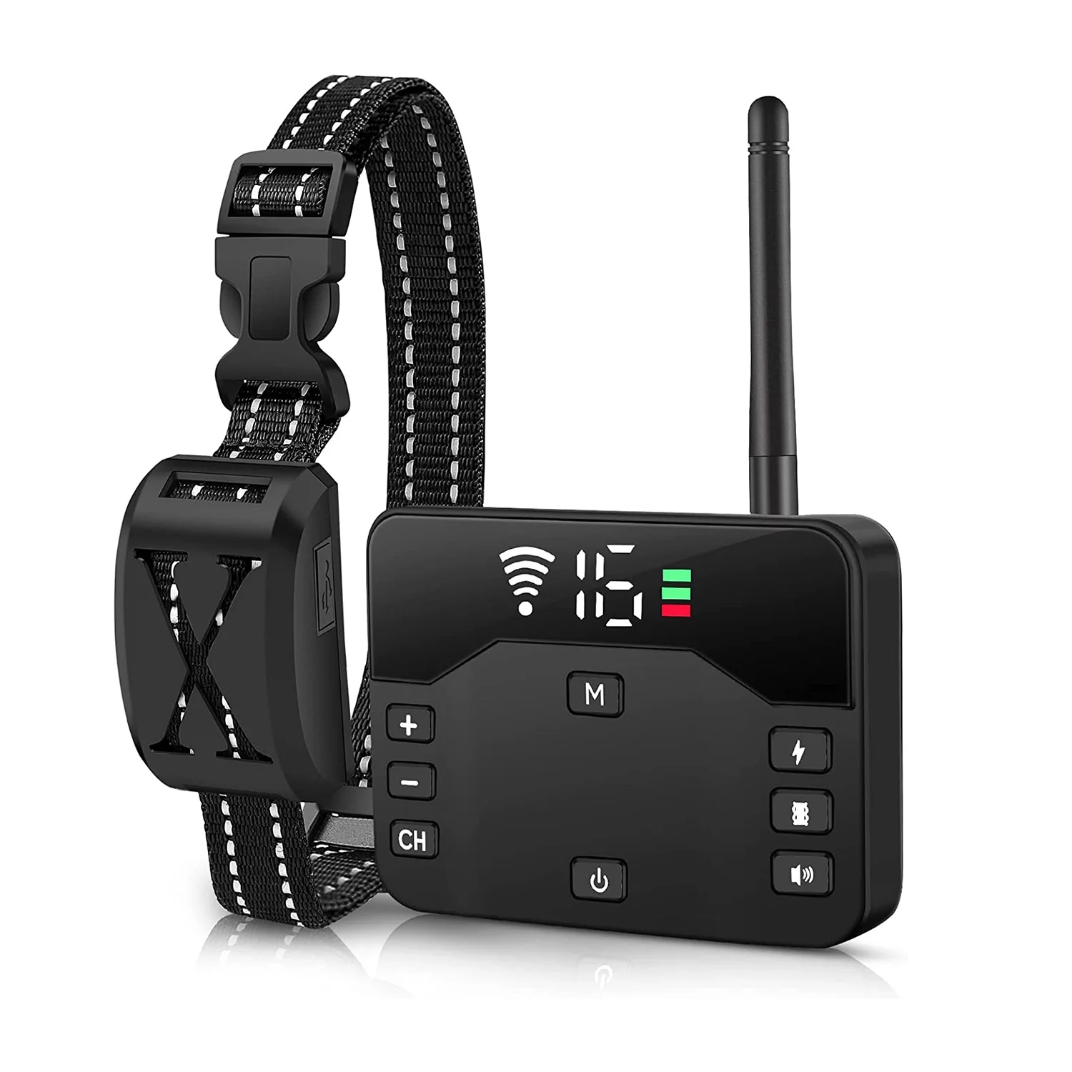 iMounTEK 2 In 1 Wireless Electric Dog Fence Electric Pet Beep Collar Fence Boundary Containment System for Small Medium Large Dogs