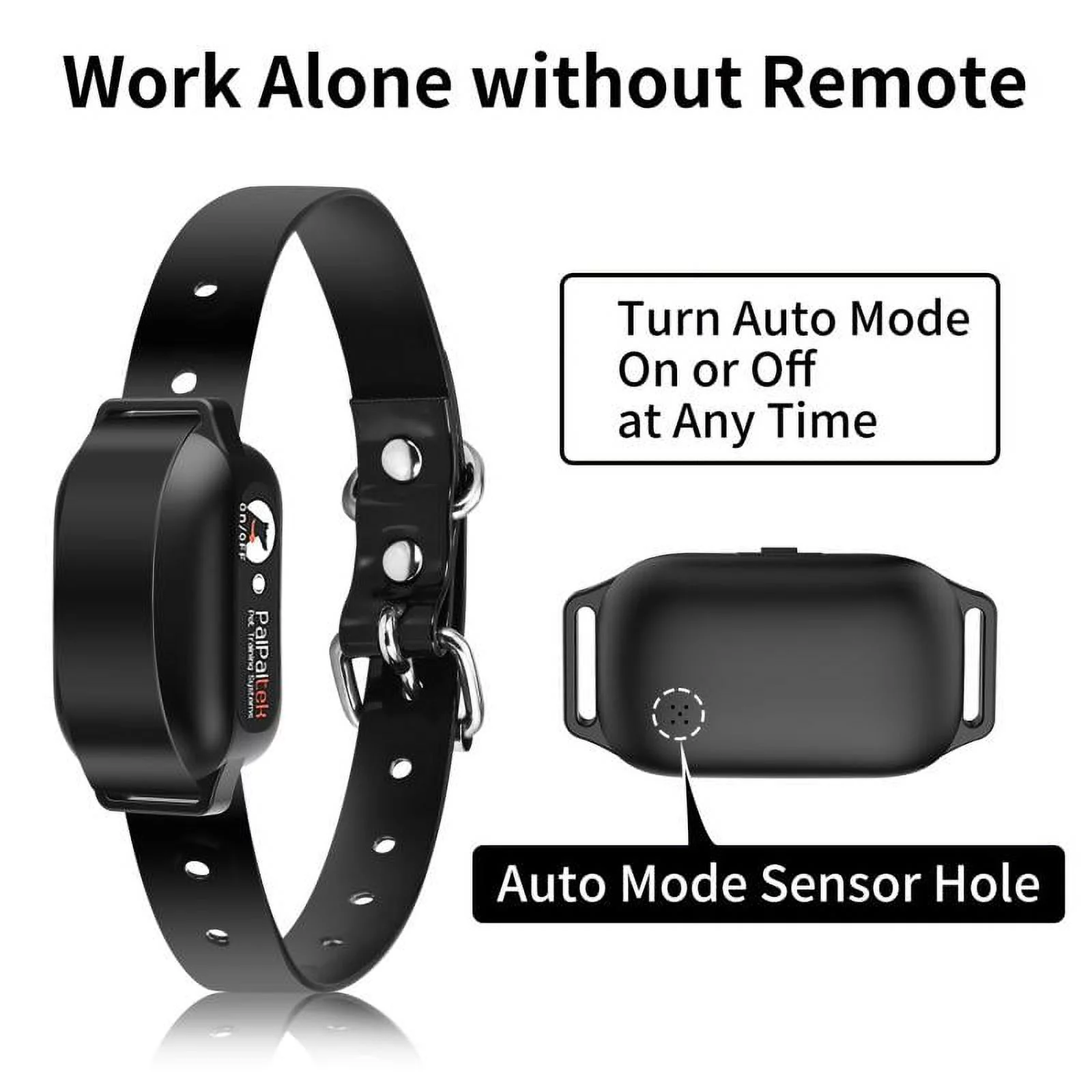 PaiPaitek Dog Training Collar For 2 Dogs,Shock Collar with Remote&Automatic Modes,Bark Collar with Beep,Vibration&Shock Modes