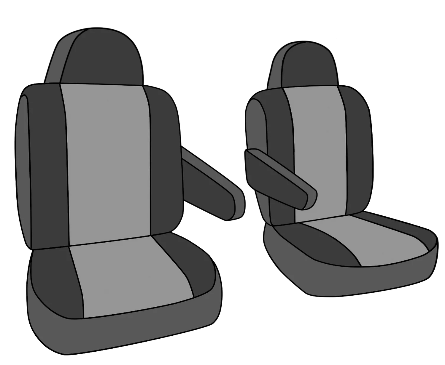 CalTrend Front Buckets Mossy Oak Seat Covers for 2003-2005 Ford Excursion - FD243-76MB Brake Up Country Insert with Black Trim