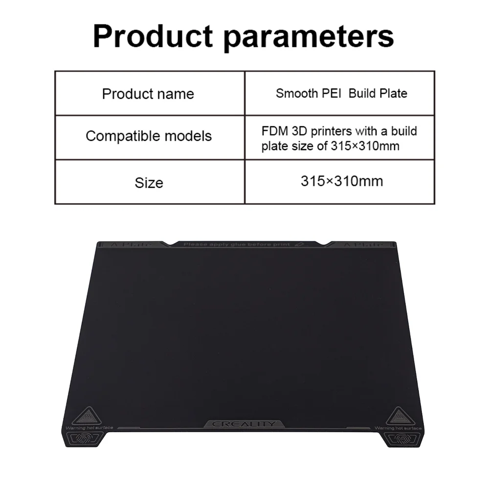 3D printer printing platform,Soft Sticker To Sticker To Remove K1 Max Pei Build Plate Build With Soft Huiop Max Smooth Pei With Soft Sticker Remove Model With Model With Flat Eryue Buzhi