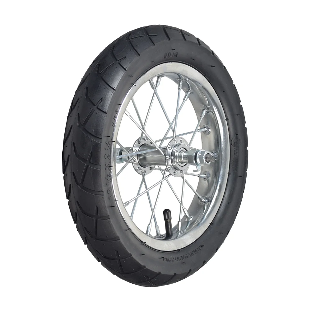 Front Wheel Assembly with Wire Spoke Rim for the Razor Pocket Mod (Versions 13 and Up)