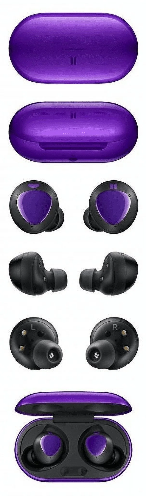 Urbanx Street Buds Plus True Bluetooth Earbud Headphones For Sony Xperia C4 - Wireless Earbuds w/Active Noise Cancelling - Purple (US Version with Warranty)