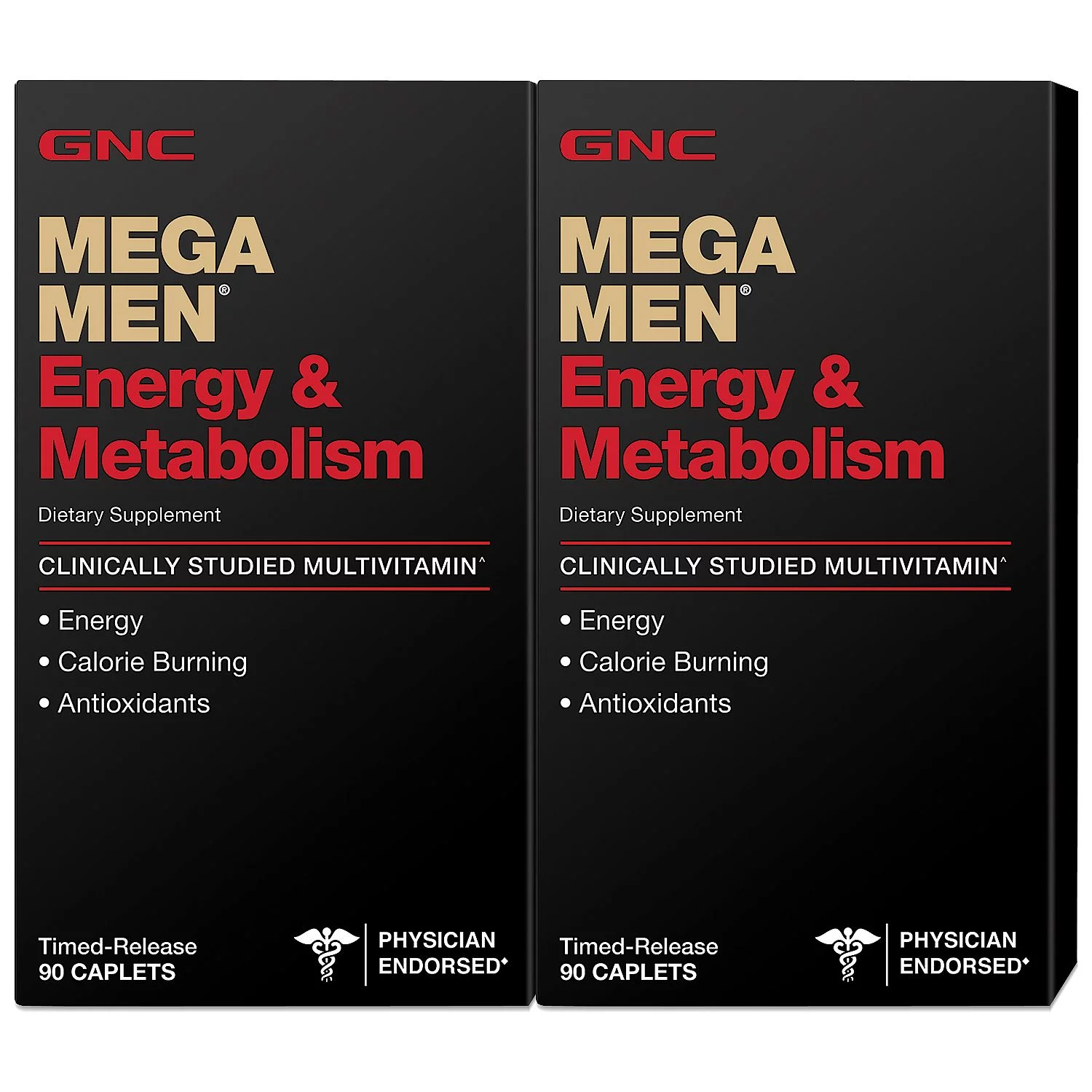 GNC Mega Men Energy & Metabolism Multivitamins - 180 ct. Supports mental focus