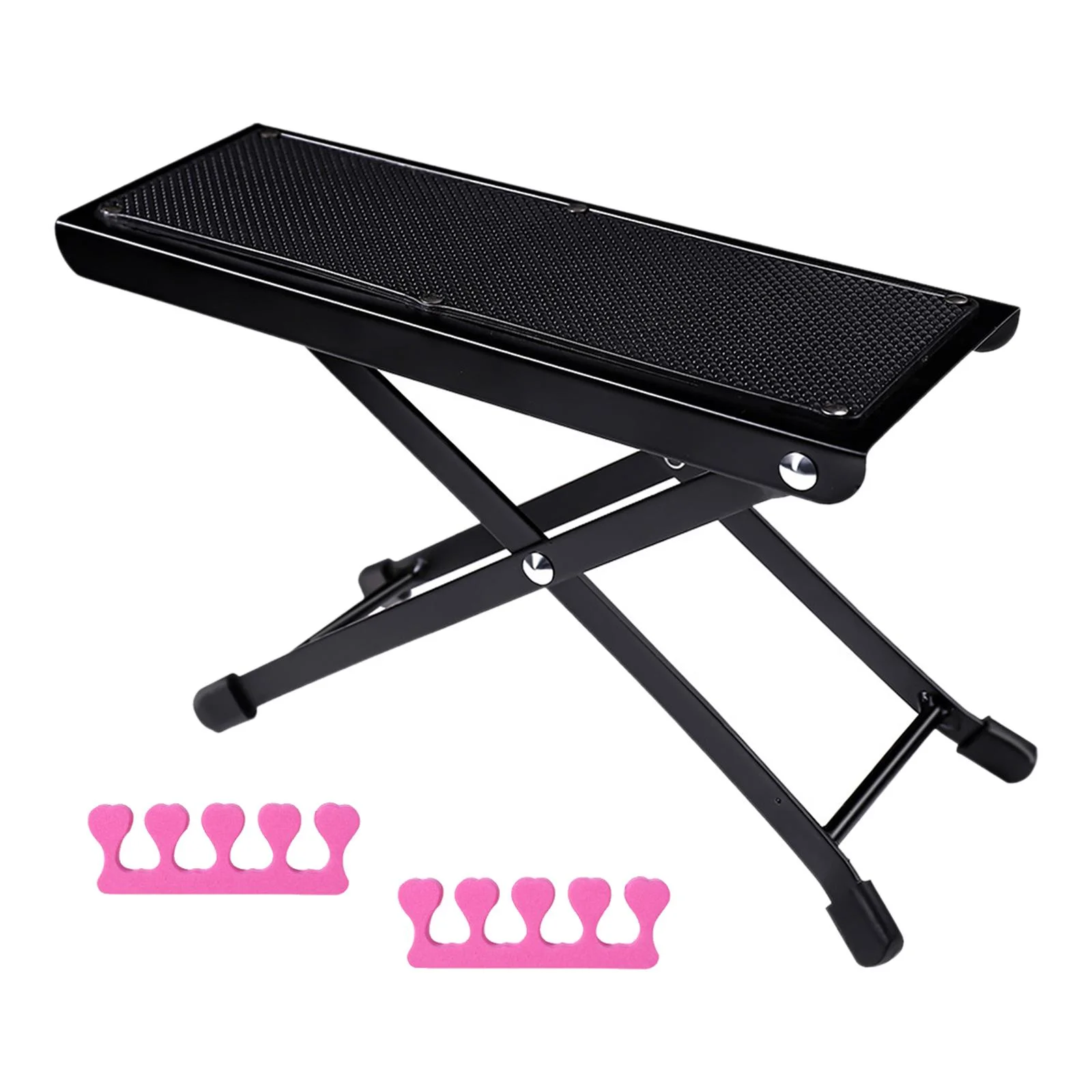 Pedicure Desk Footrest Ergonomic Footrest Foot Stool Non Slip Pad Beauty Pedicure Guitar Foot Stool for Home Manicure Table