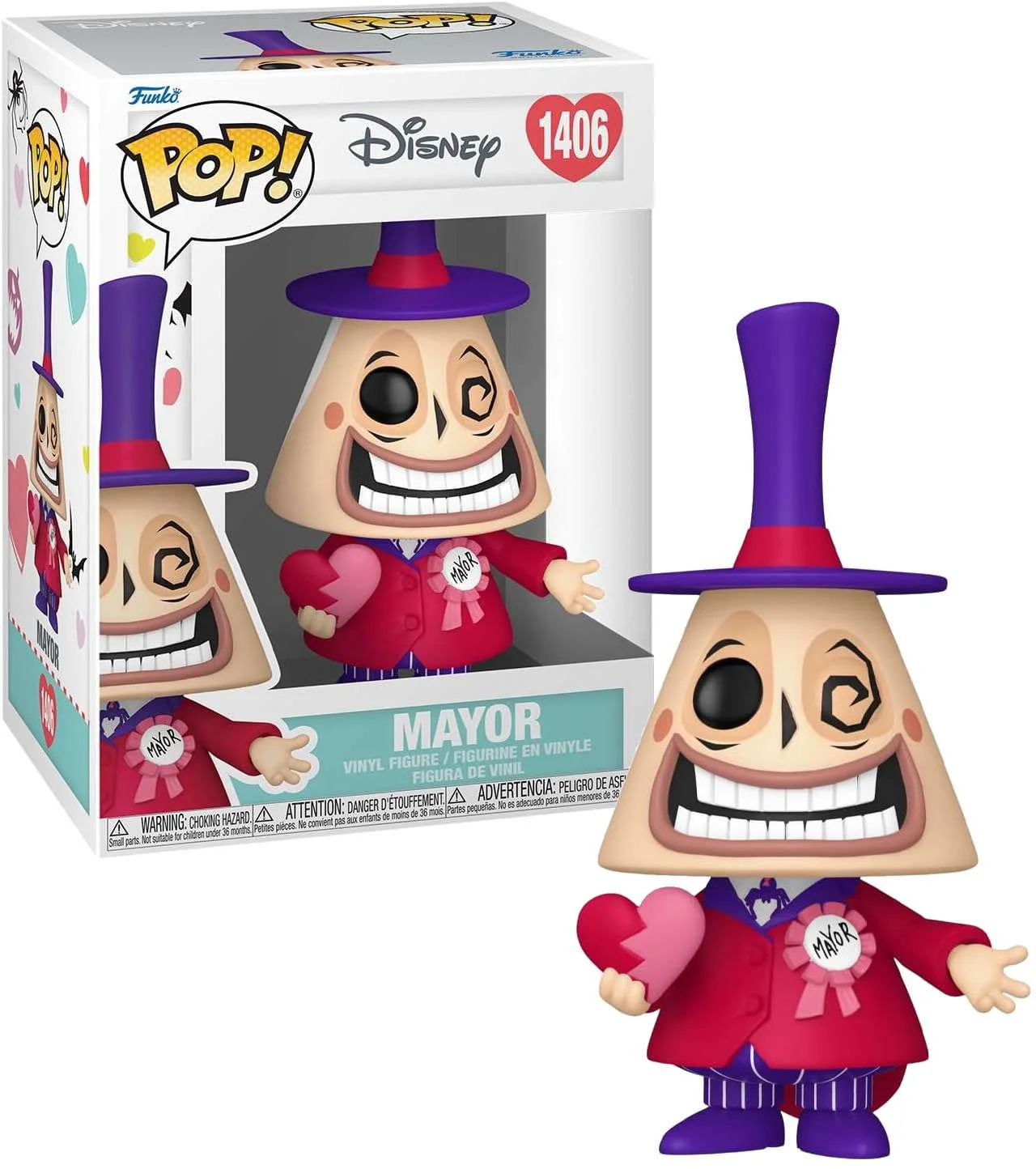 Funko The Nightmare Before Christmas POP! Disney Mayor Vinyl Figure (Valentine's Day 2024)