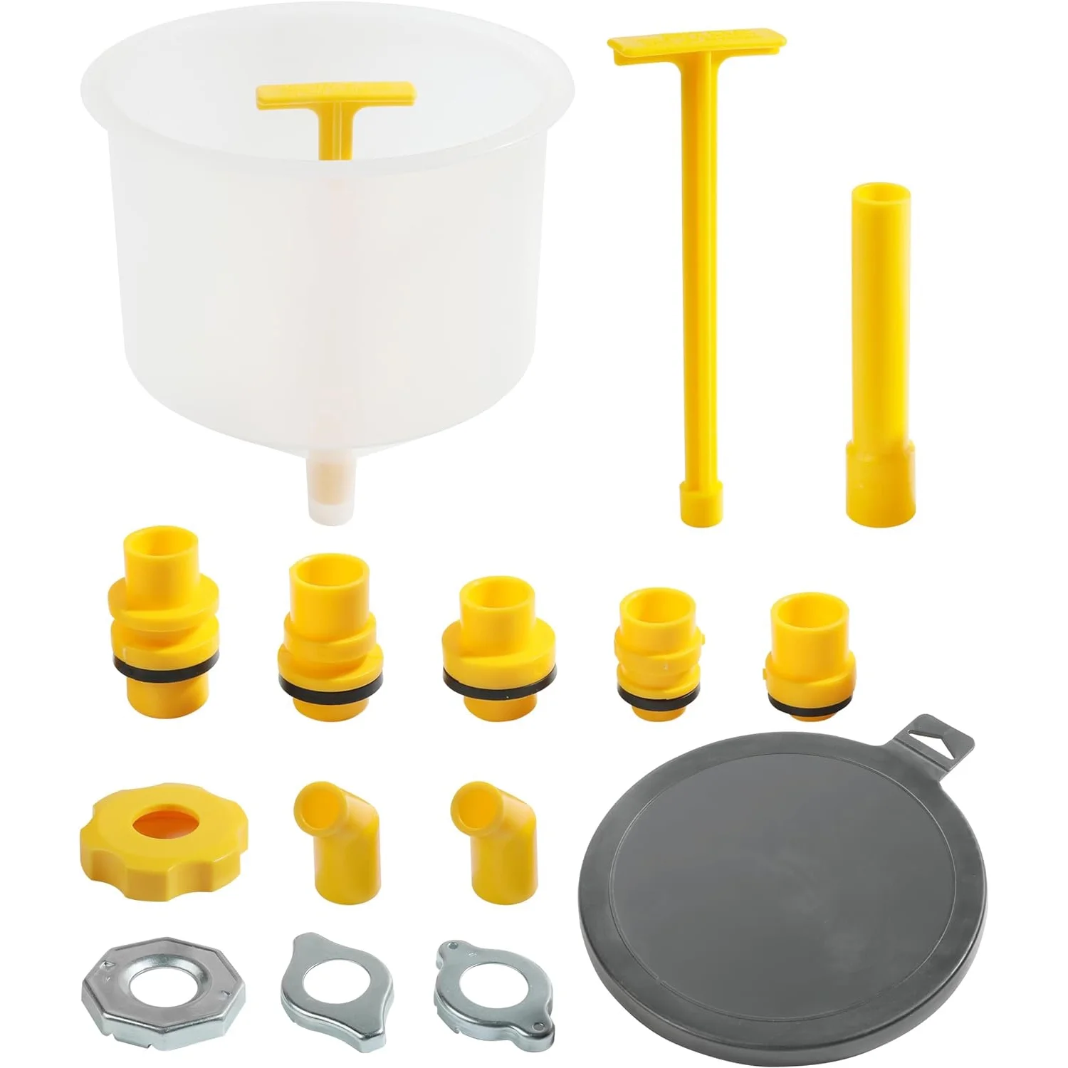 Spill Proof Radiator Coolant Filling Funnel Kit - 15pcs Cooling System Fill Kit
