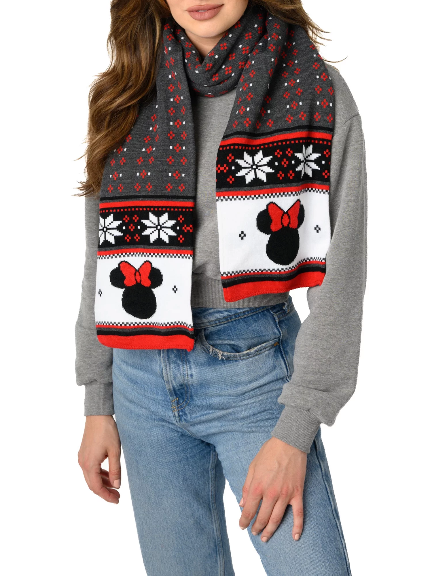 Adult Minnie Mouse Knit Scarf Disney Women Teen 70