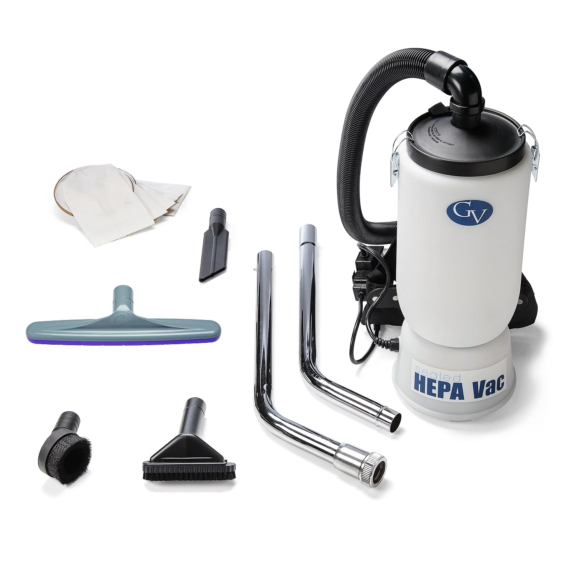 New GV 6 quart HEPA backpack vacuum with ProTeam 1 1/2