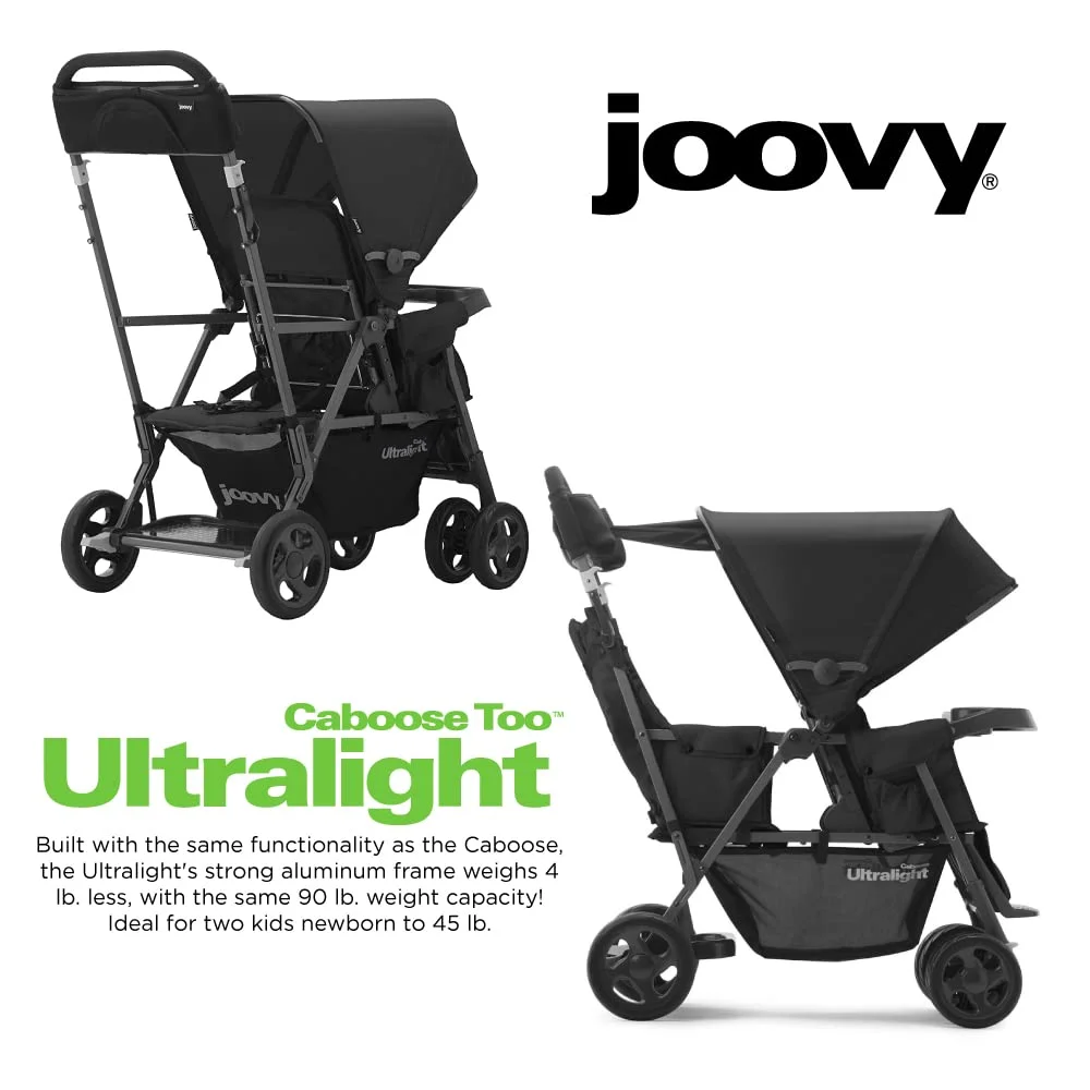 joovy Caboose Too Ultralight Sit and Stand Stroller, Turquoise