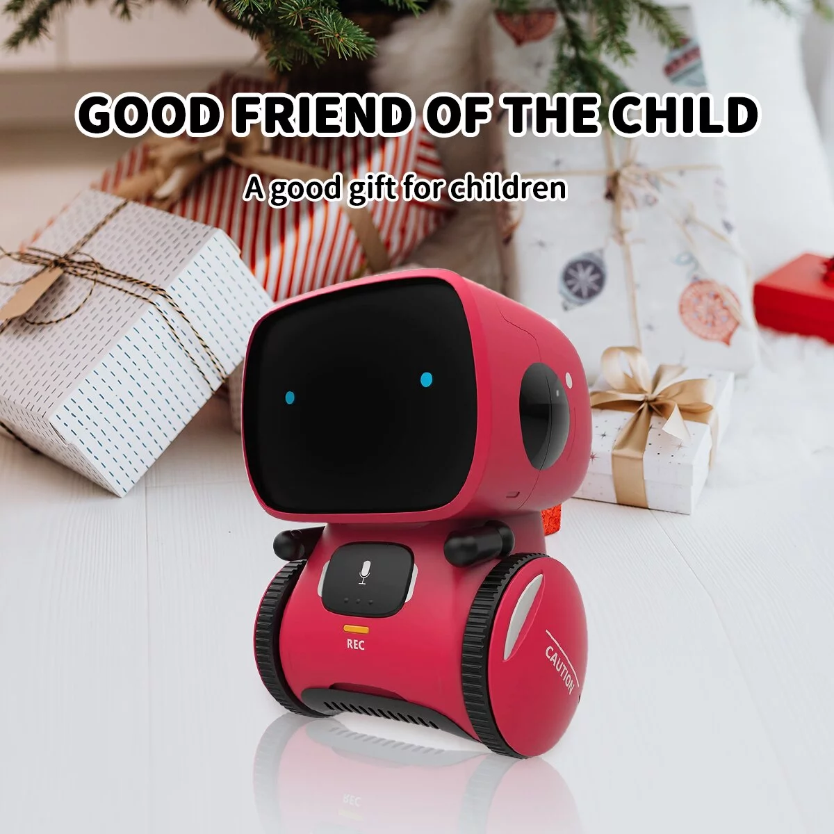 Smart Robot Friend for Kids, Touch and Voice Controlled Robot that Walks and Talks, AI Robot Toy for Boys and Girls, Ages 4-10