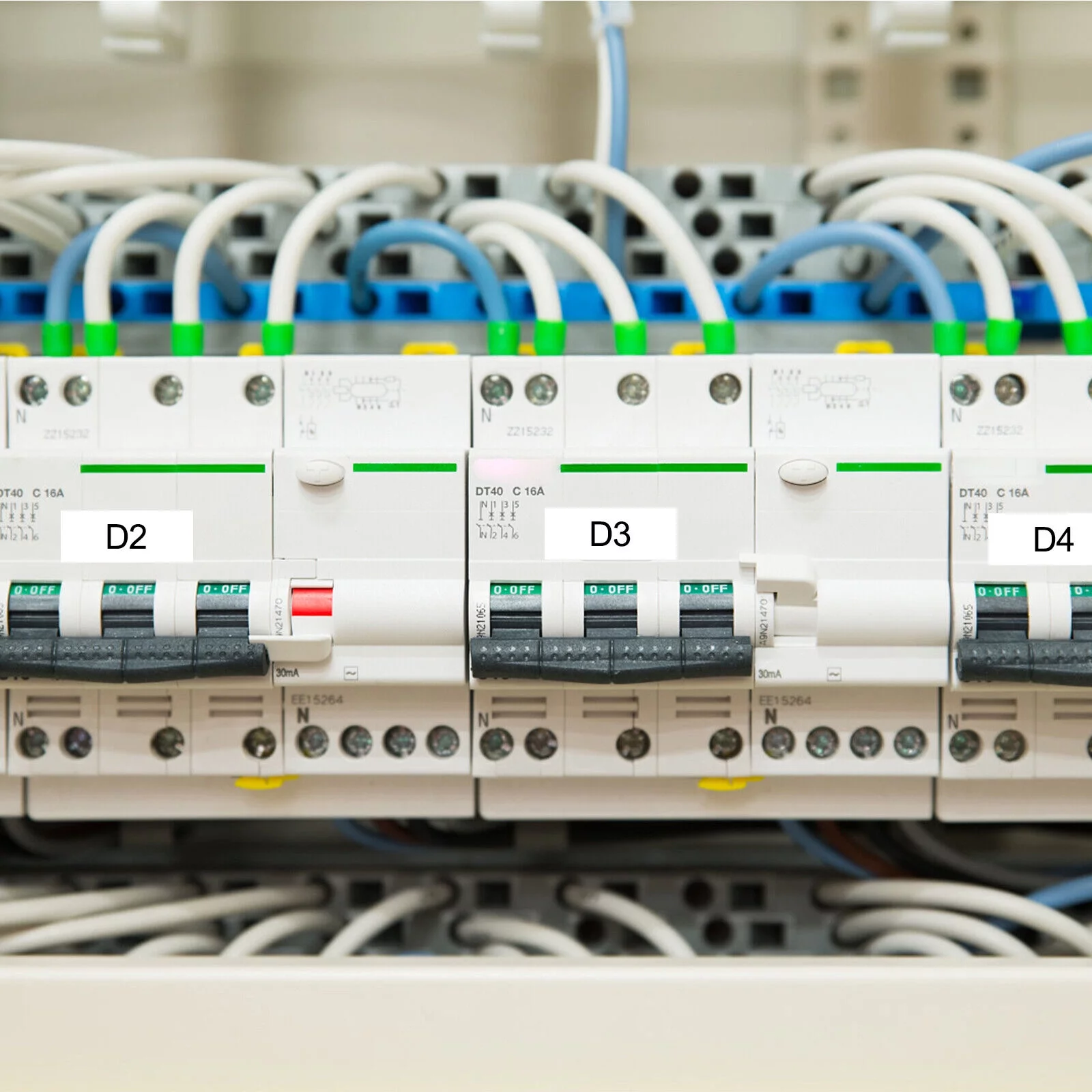 GREENCYCLE 4PK 19mm 3/4'' x 5.5m 18ft Black on White Permanent Industrial Vinyl Label Tape Compatible for Dymo 18445 Rhino 4200 5000 5200 6000 3M PL300 Printer