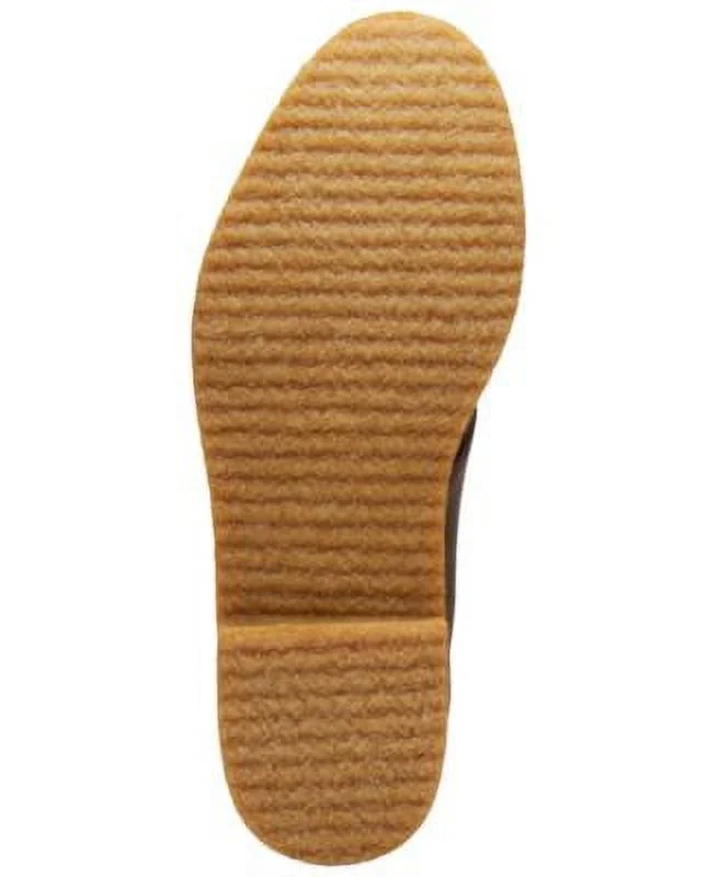 EASTLAND Mens Brown Hull 1955 Round Toe Block Heel Lace-Up Leather Chukka Boots 11.5 D