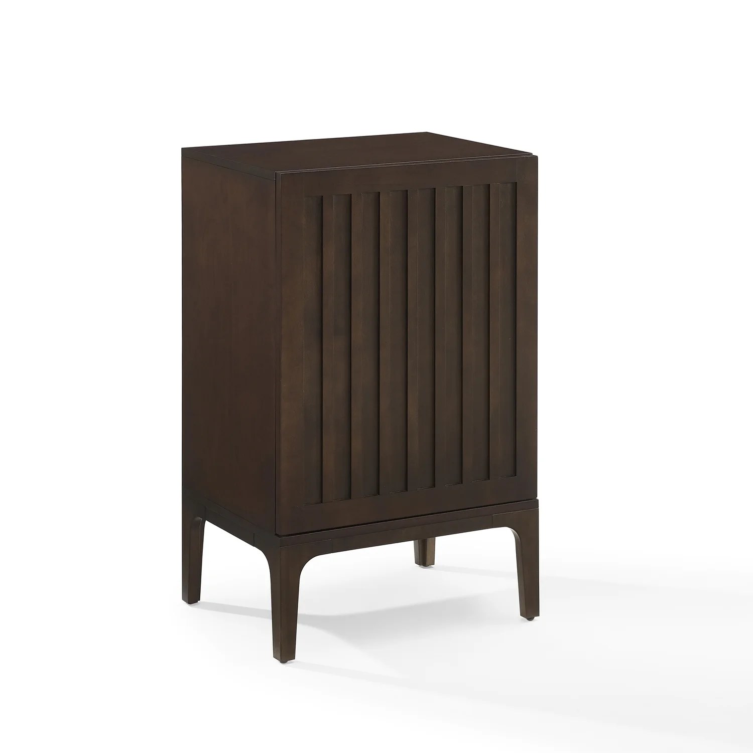 HomeStock Rococo Romance Record Storage Stand Dark Brown