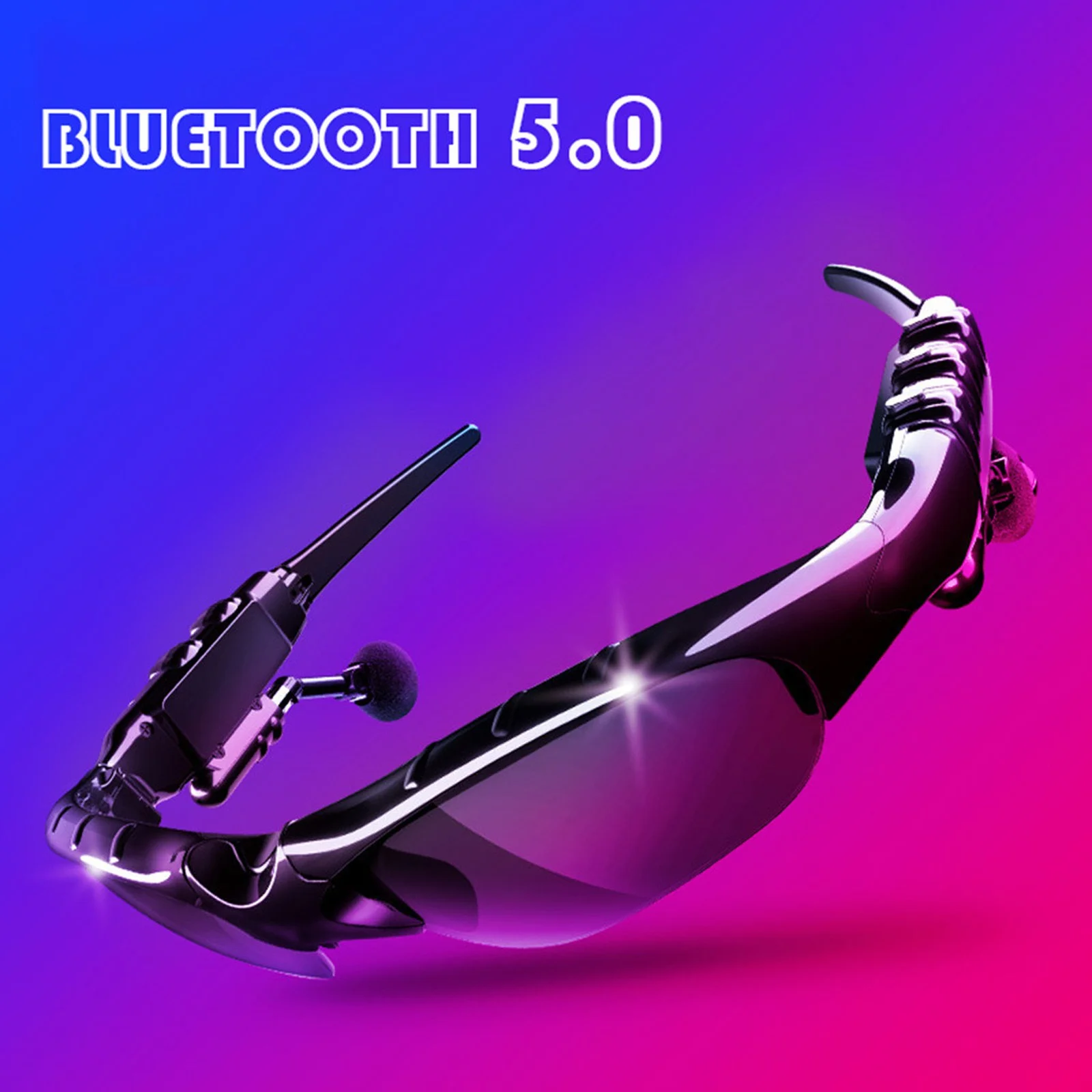 YHAIOGS Bluetooth Earpiece for Cell Phone Sunglasses with Bluetooth Headphone Inear Headphones Polarized Sunglasses Headset Earbuds Wireless Headphone with Mic