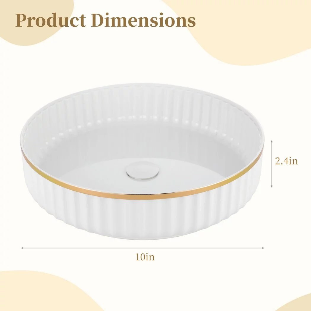Makeup Organizer, 360° Rotating Makeup Holder, Round Plastic Cosmetic Storage Tray, Rotatable Display Holder for Living Room Kitchen Bathroom, 10 Inch, White