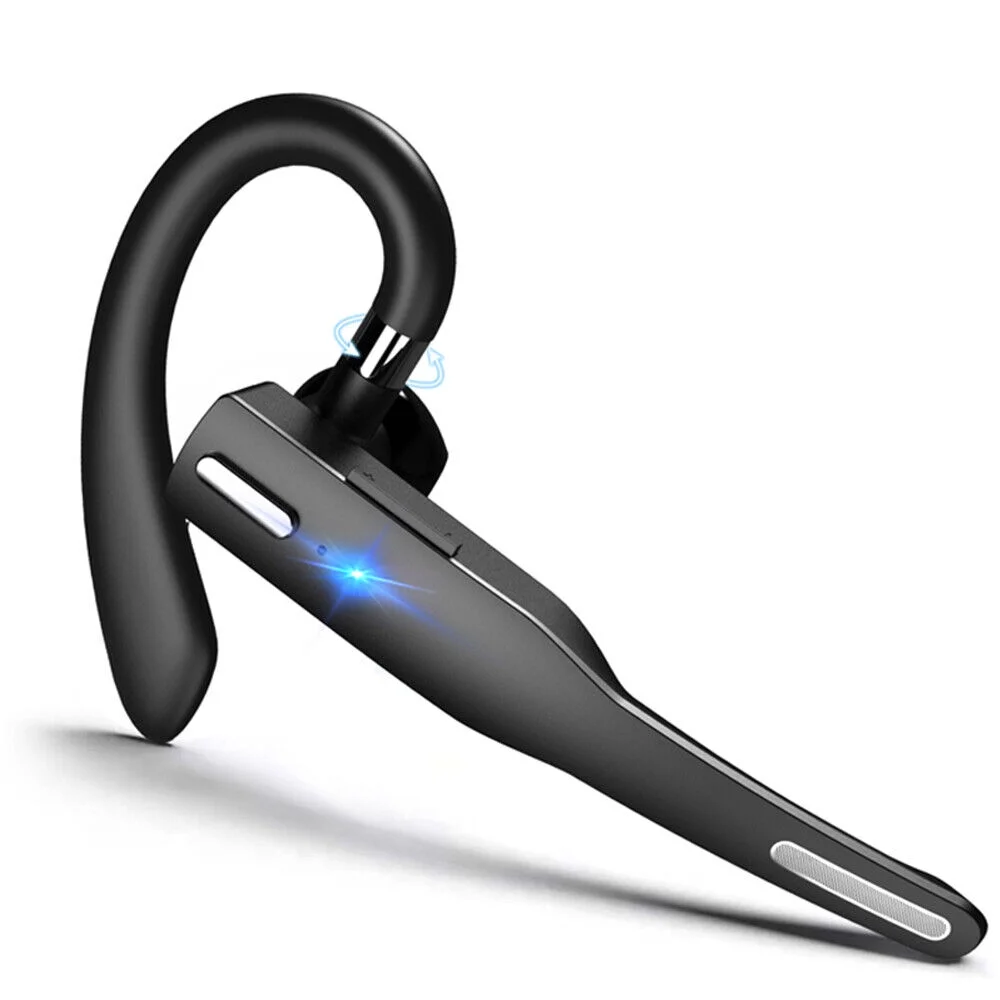Bluetooth 5.0 Earpiece Dual Mic Earbud Noise Cancelling office Wireless Headset
