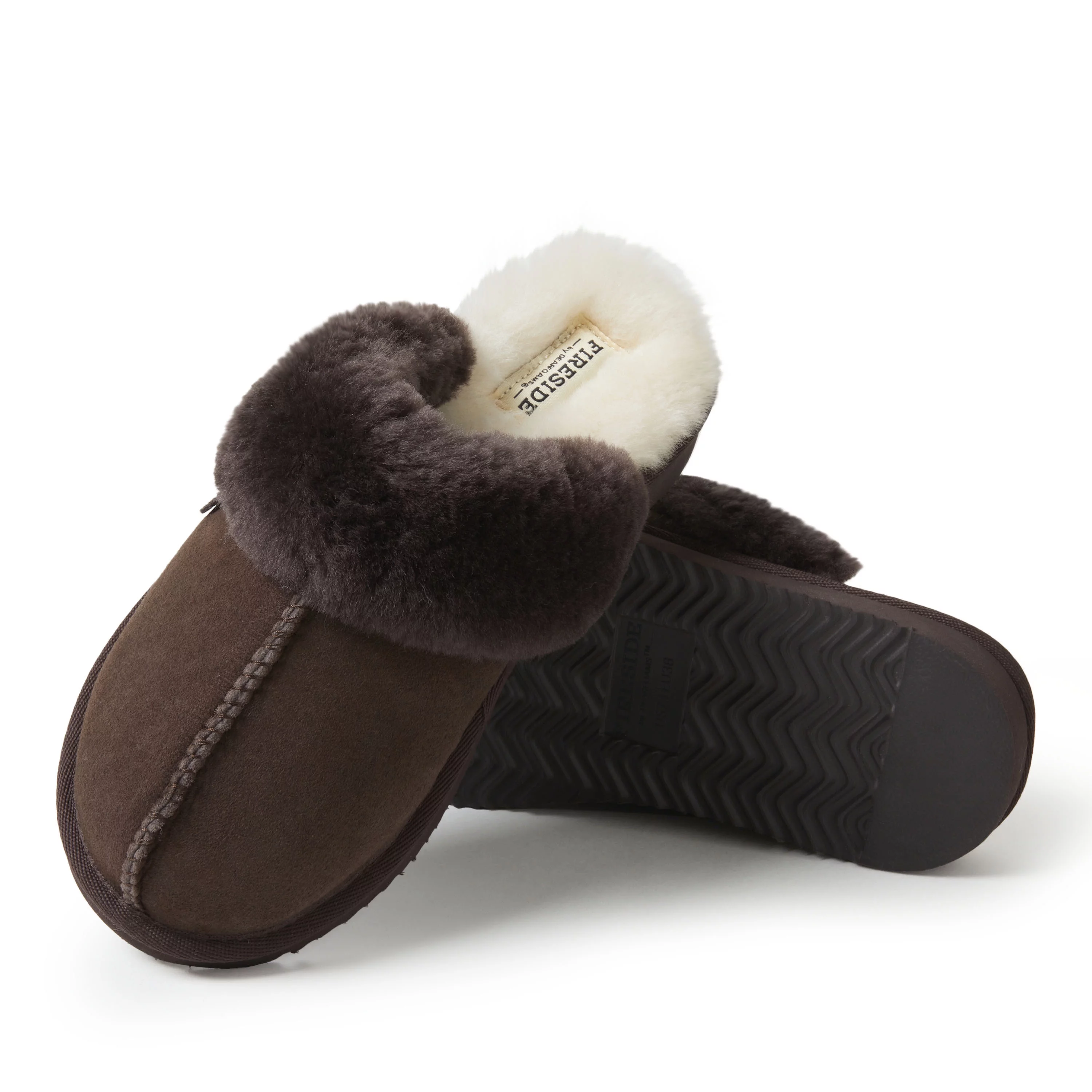 Fireside By Dearfoams Women's Sydney Genuine Shearling Scuff