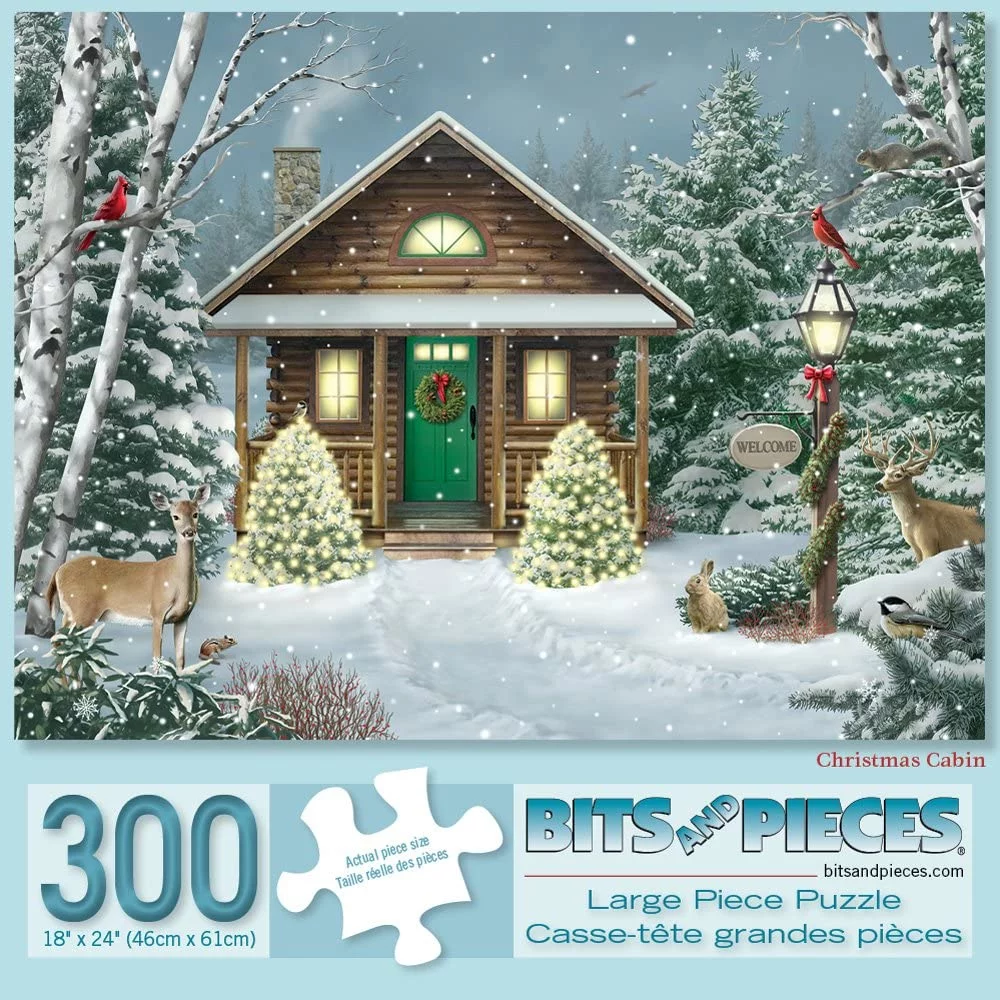 Bits and Pieces - Value Set of Three (3) 300 Piece Jigsaw Puzzles for Adults - Each Puzzle Measures 18