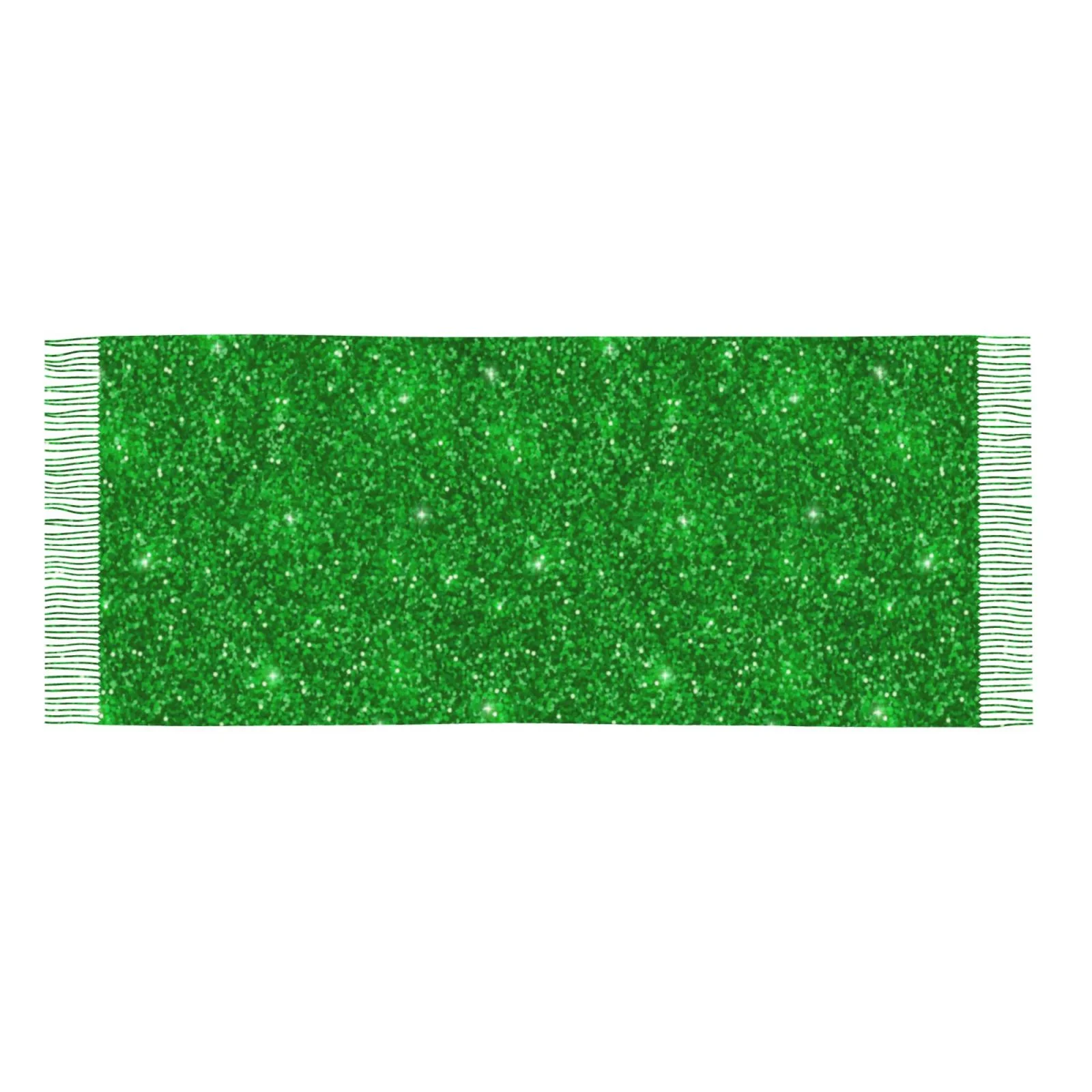 Ocsxa Scarf Shawl Wraps For Women Soft Cashmere Scarf Green Glitter Printed Large Blanket Scarf