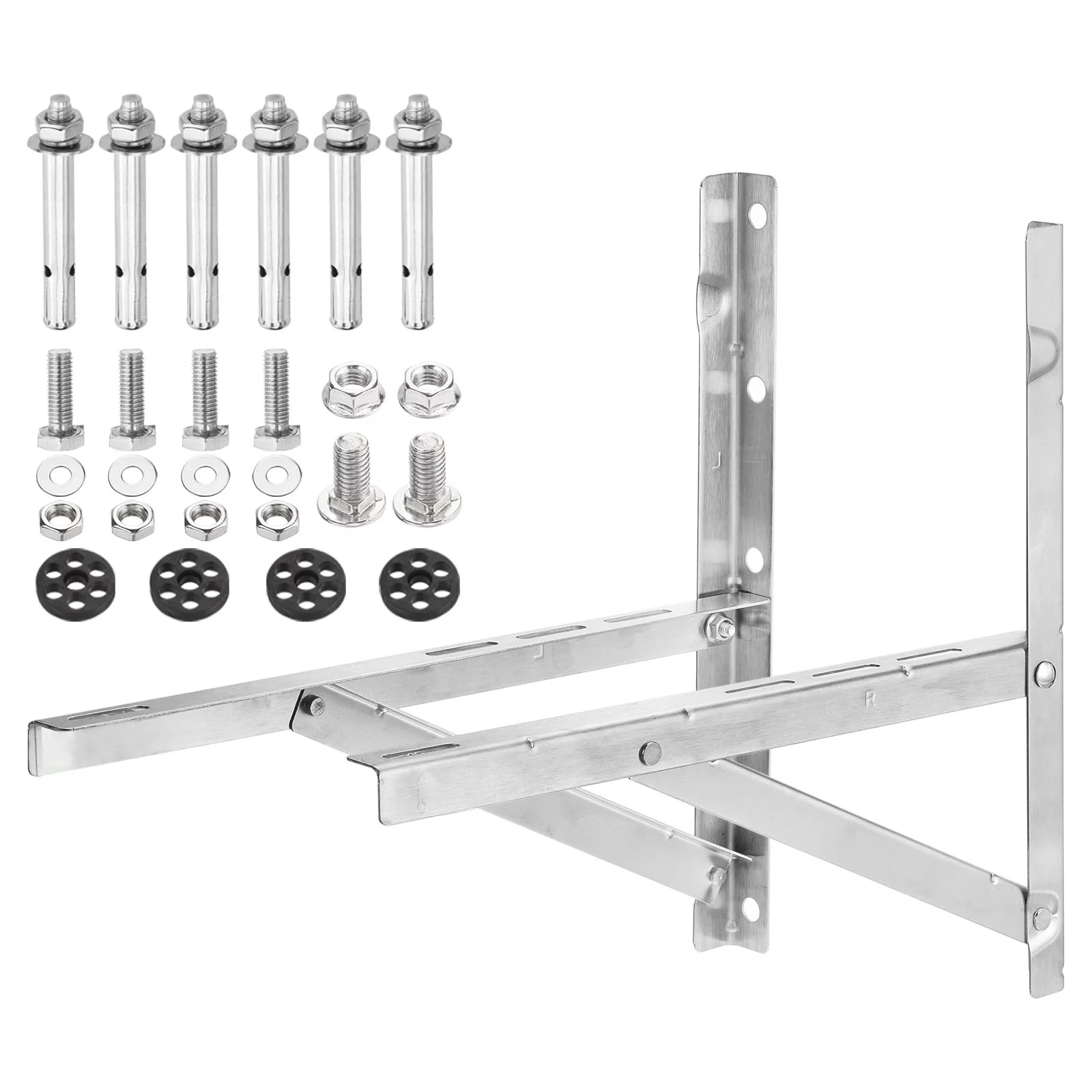 Uxcell Mini Split Wall Mounting Bracket for 9k to 24k BTU Air Conditioner Heat Pump Up to 400Lbs