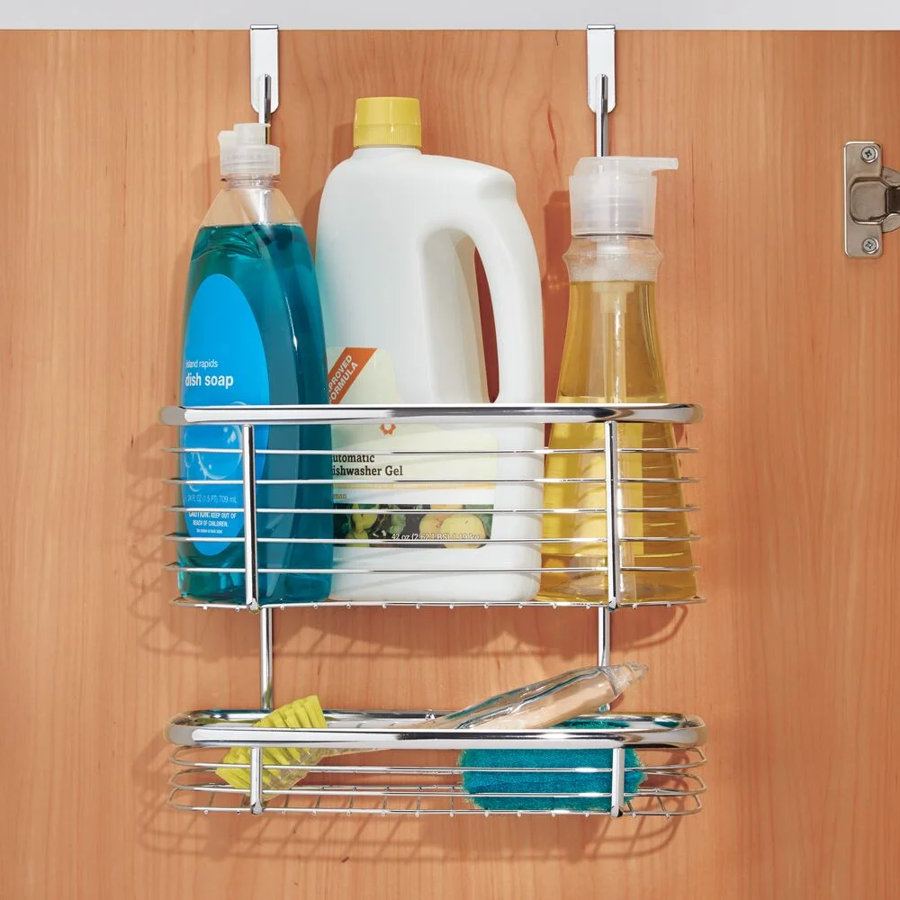 iDesign, Over the Cabinet 2-Tier Kitchen Storage Basket Organizer, 5