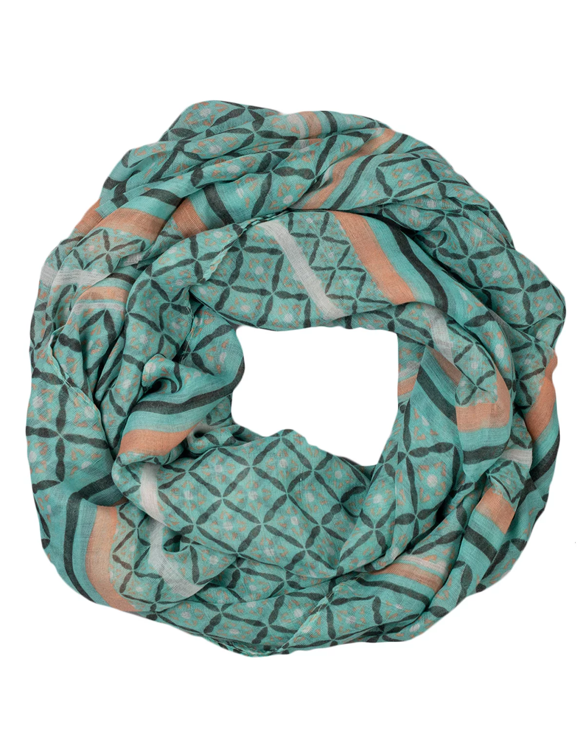 Tickled Pink 70 x 34” Diamond Print Scarf, Soft Semi-Sheer, Light, Teen to Adult