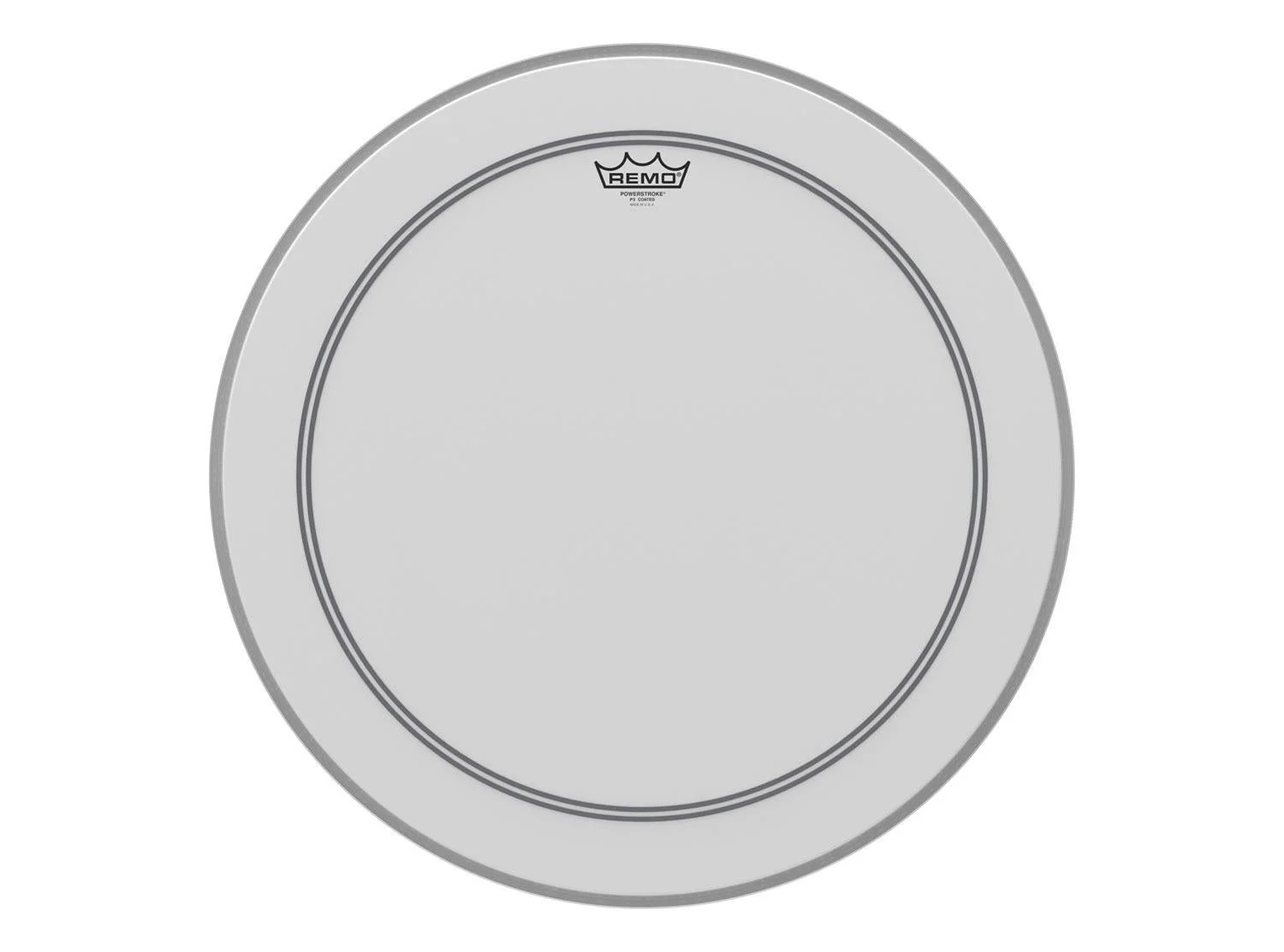 Remo 22 in. Powerstroke 3 Coated Bass Drum Batter Head with White Falam Patch