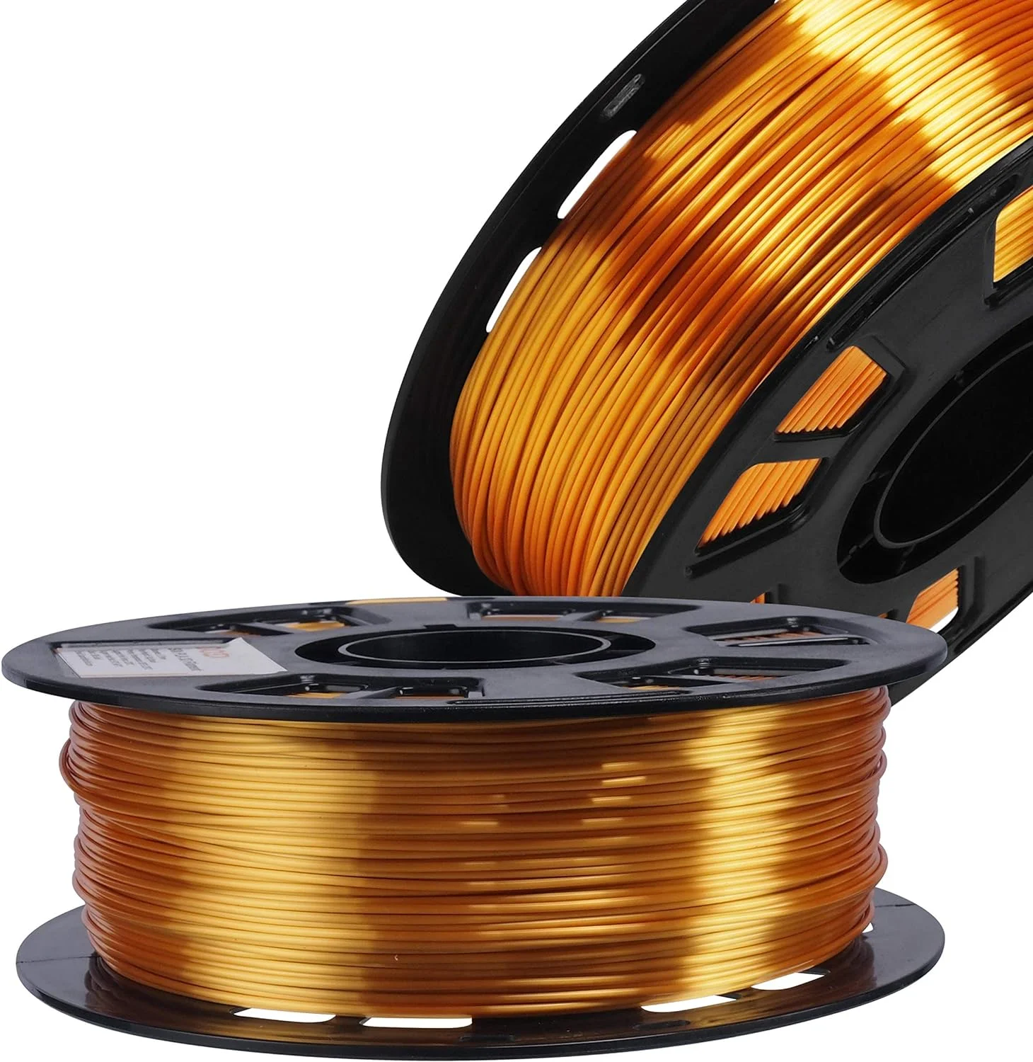 DO3D Silk Red PLA Satin Shiny 3D Printer Filament, 1.75mm Diameter 1kg Spool 2.2lbs for FDM 3D Printers Gold