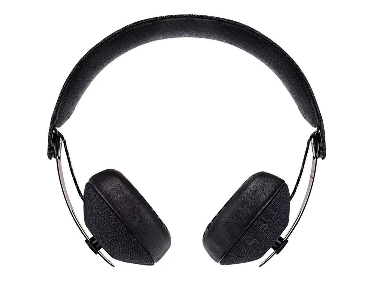 House of Marley Rise BT - Headphones with mic - on-ear - Bluetooth - wireless, wired - black