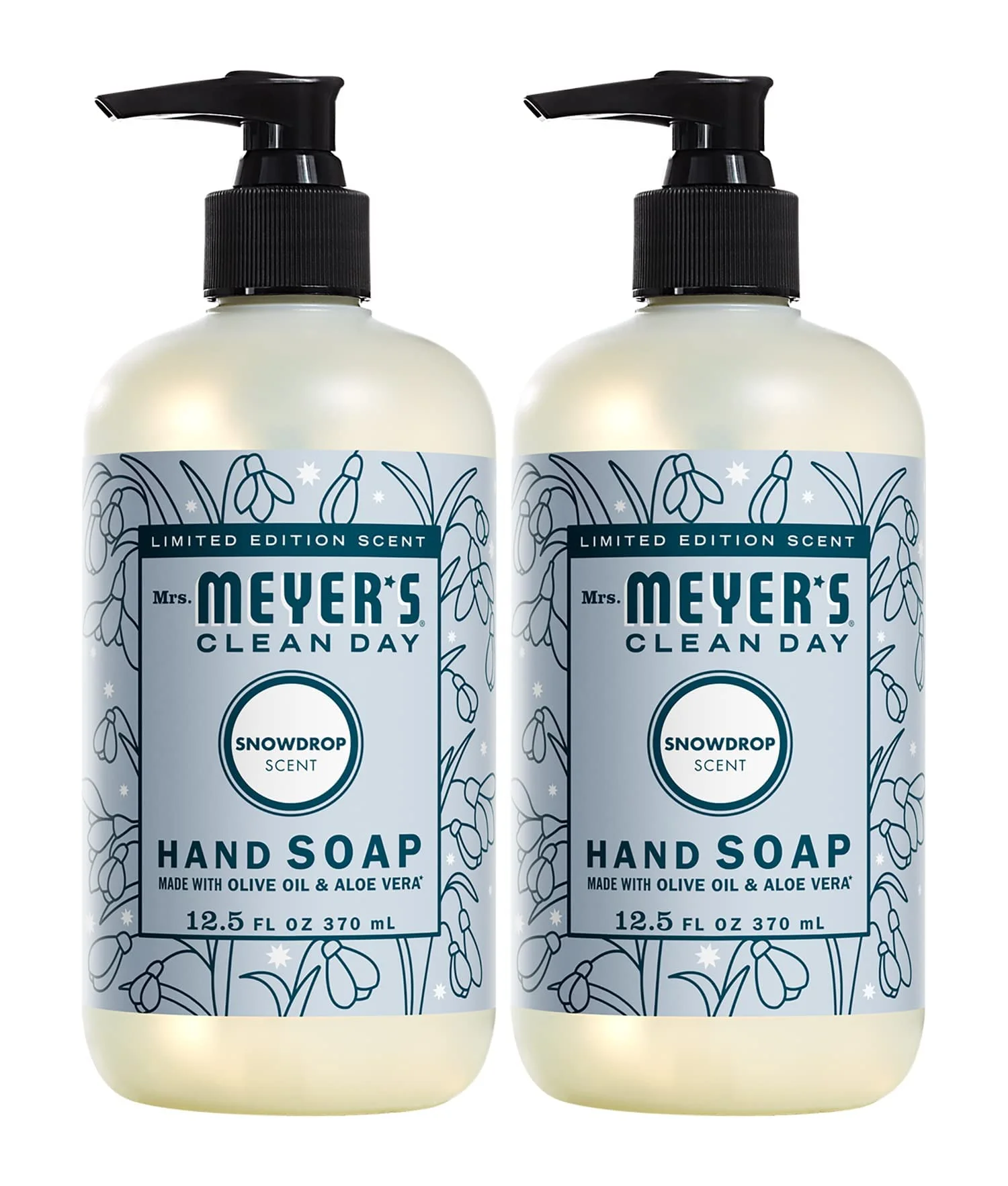 Mrs. Meyer,S Clean Day Liquid Hand Soap, Snow Drop (12.5 Fl Oz (Pack Of 2)).