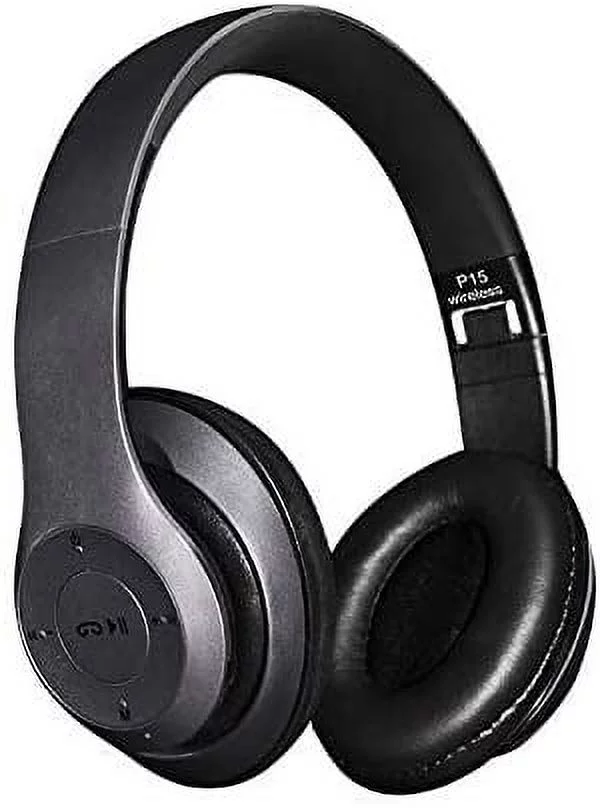 Bluetooth Headphones Wireless Headpohones Clear, Cheap, Good HeadGear Wireless 4.1 Headphones Metolic Black