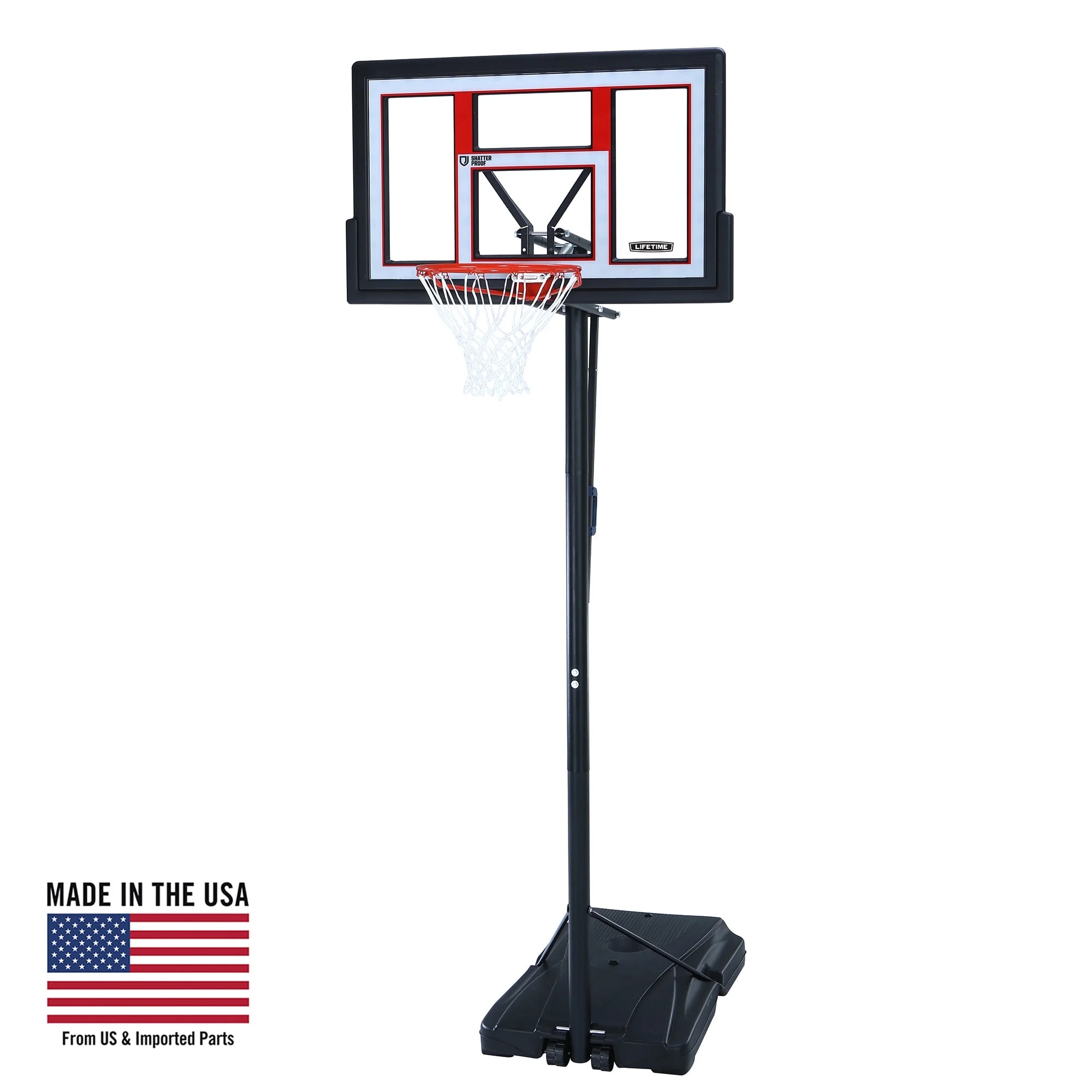 Lifetime Adjustable Portable Basketball Hoop (50-Inch Polycarbonate) - 90271