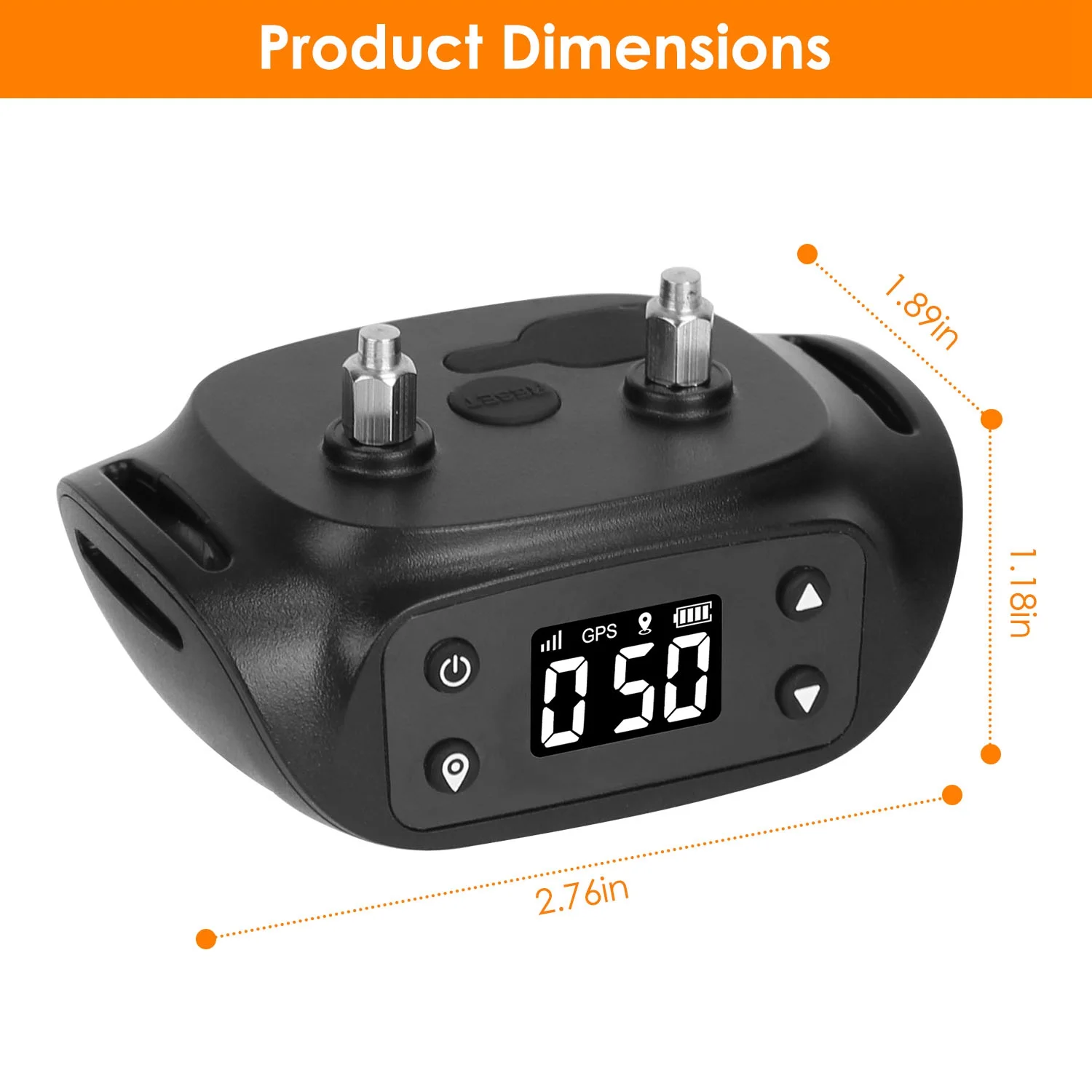 iMounTEK 2 in 1 Wireless Dog Fence GPS Dog Collar with 32-2887FT Radius IPX6 Waterproof for Small Medium Large Dogs, Black