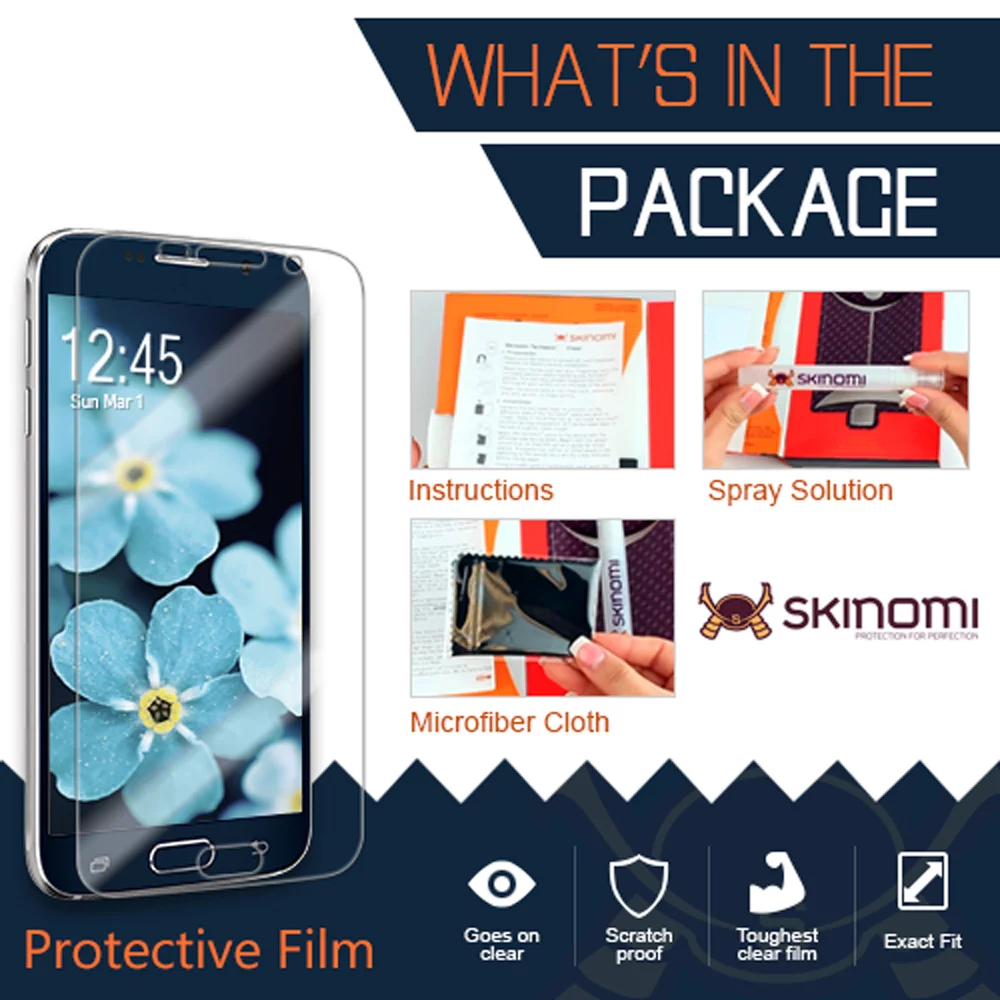 Skinomi Clear Transparent Screen Protector Film Cover for Kindle Wi-Fi 6 in