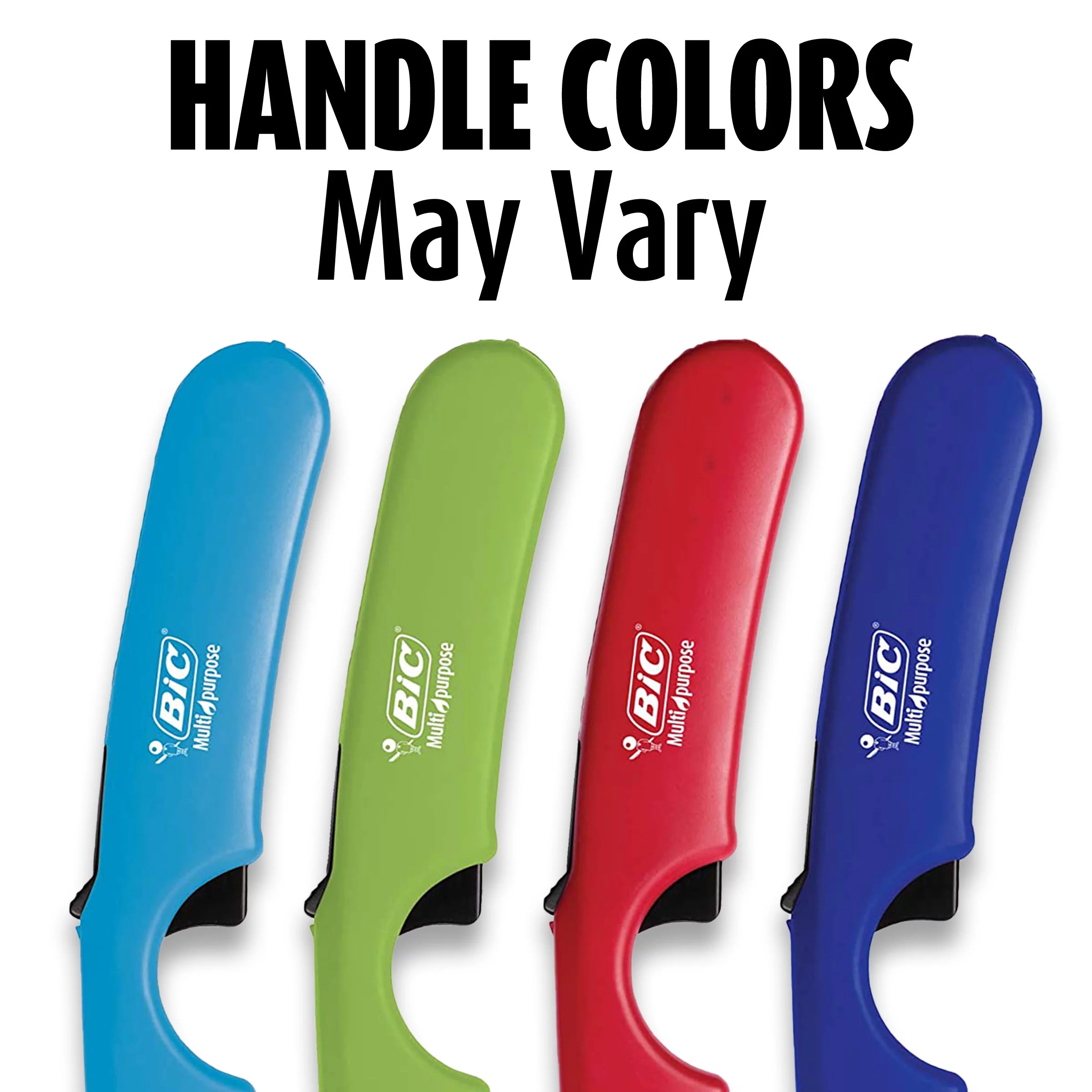 BIC Multi-purpose Classic Edition Lighter & Flex Wand Lighter, 4-Pack (Packaging Varies)