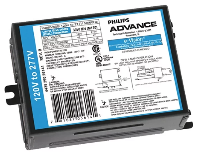 Advance e-Vision IMH-39-A-BLS-ID 39 Watt Electronic Metal Halide Ballast