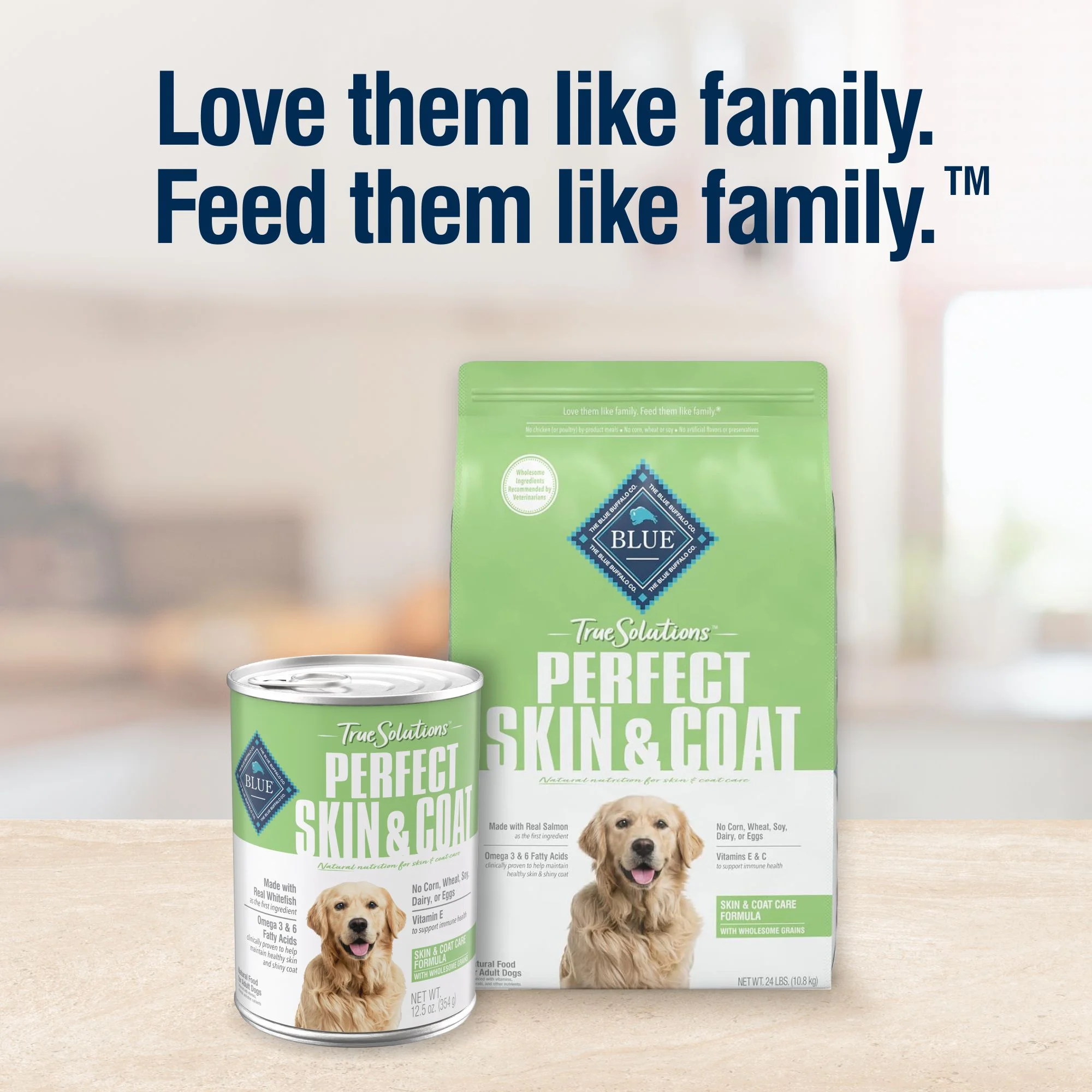 Blue Buffalo True Solutions Skin & Coat Care Wet Dog Food, Whitefish, 12.5 oz. Can